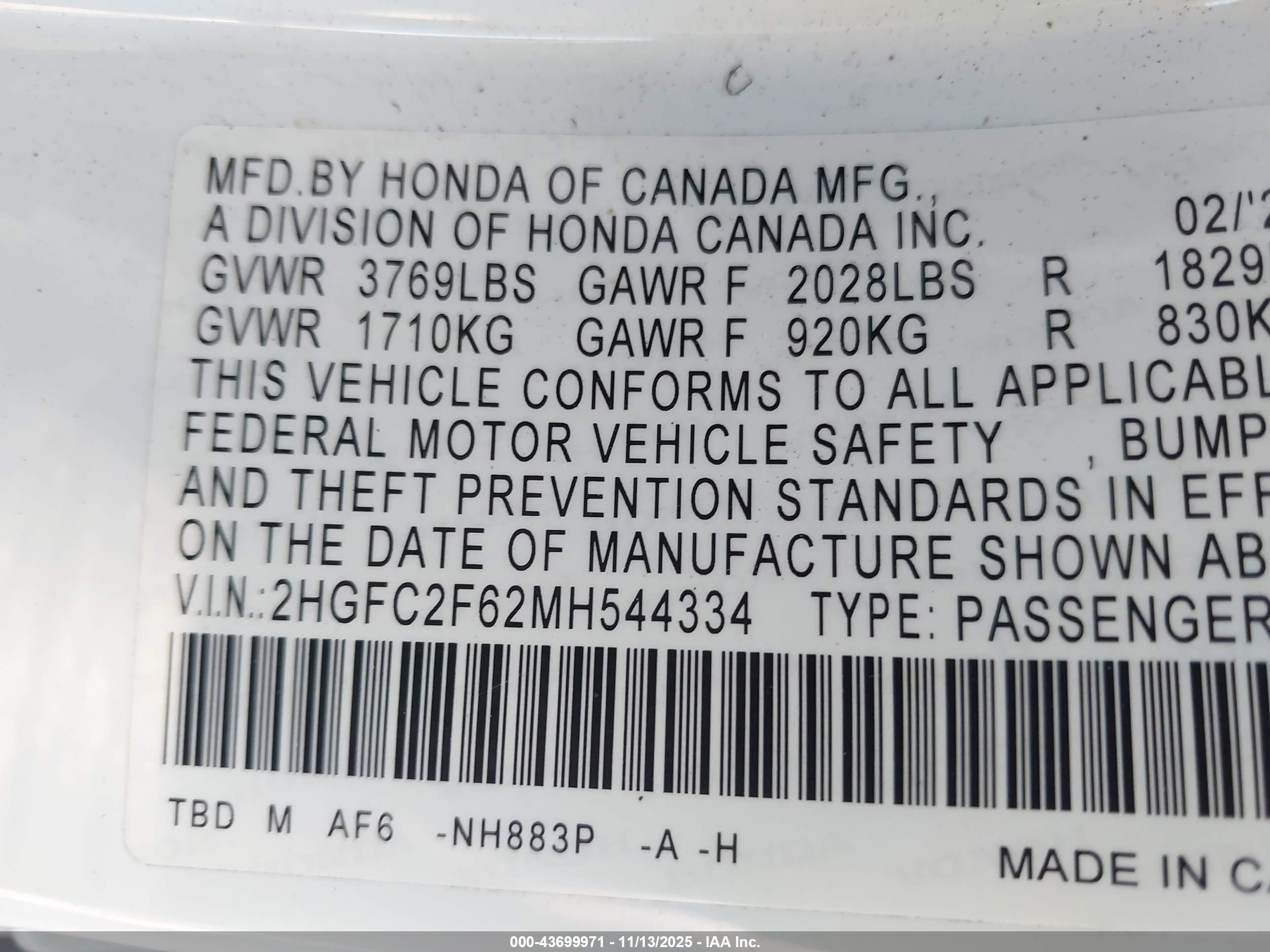 HONDA CIVIC image 9