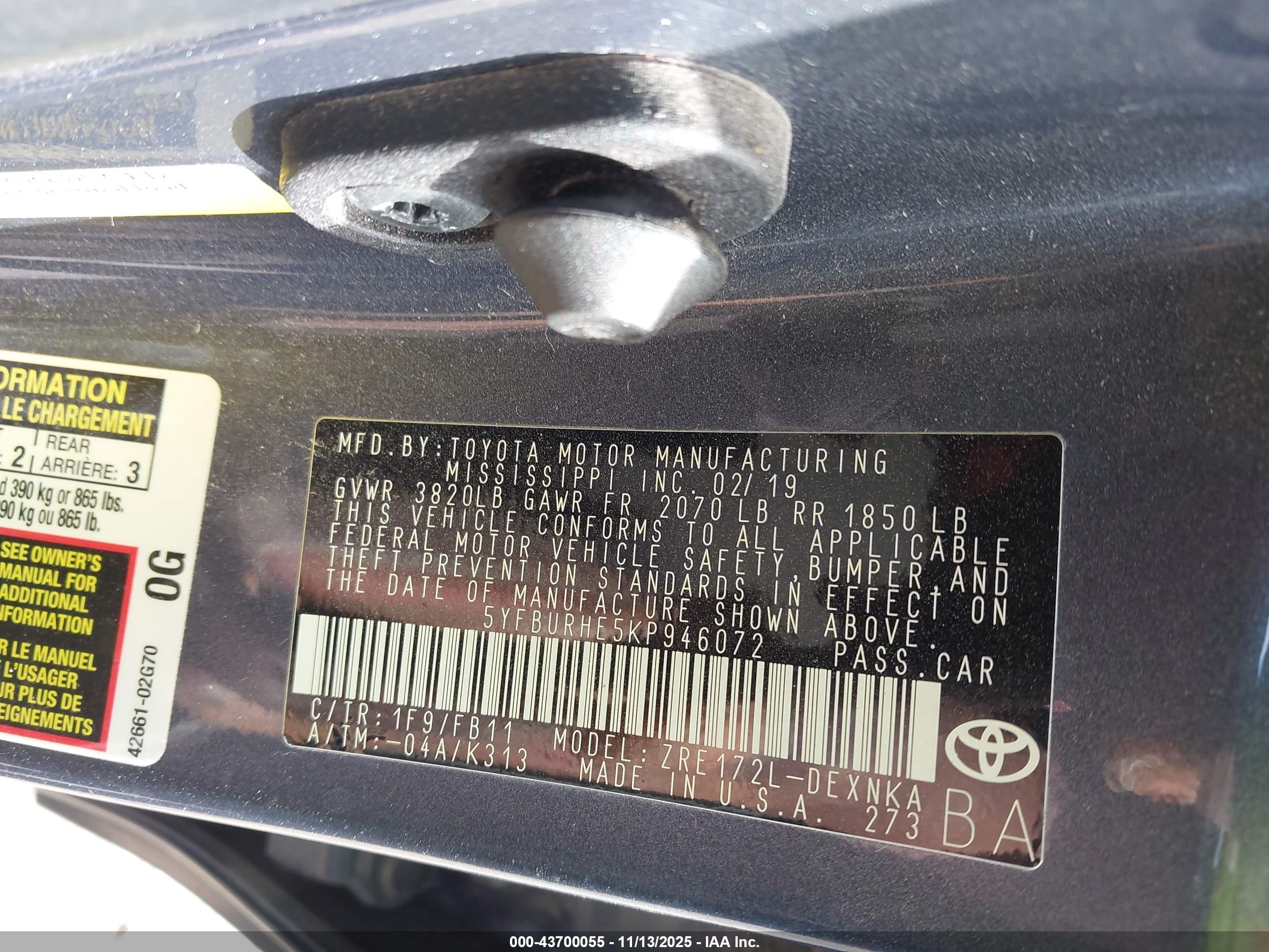 TOYOTA COROLLA image 9
