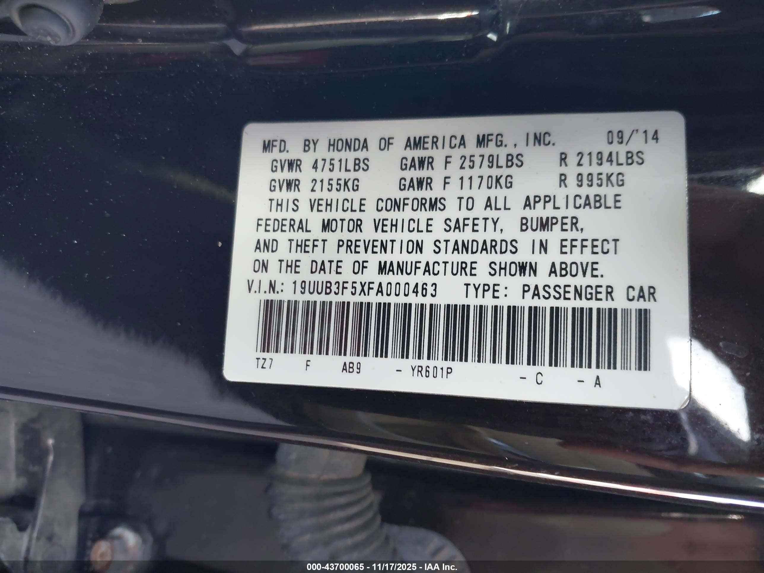 ACURA TLX image 9