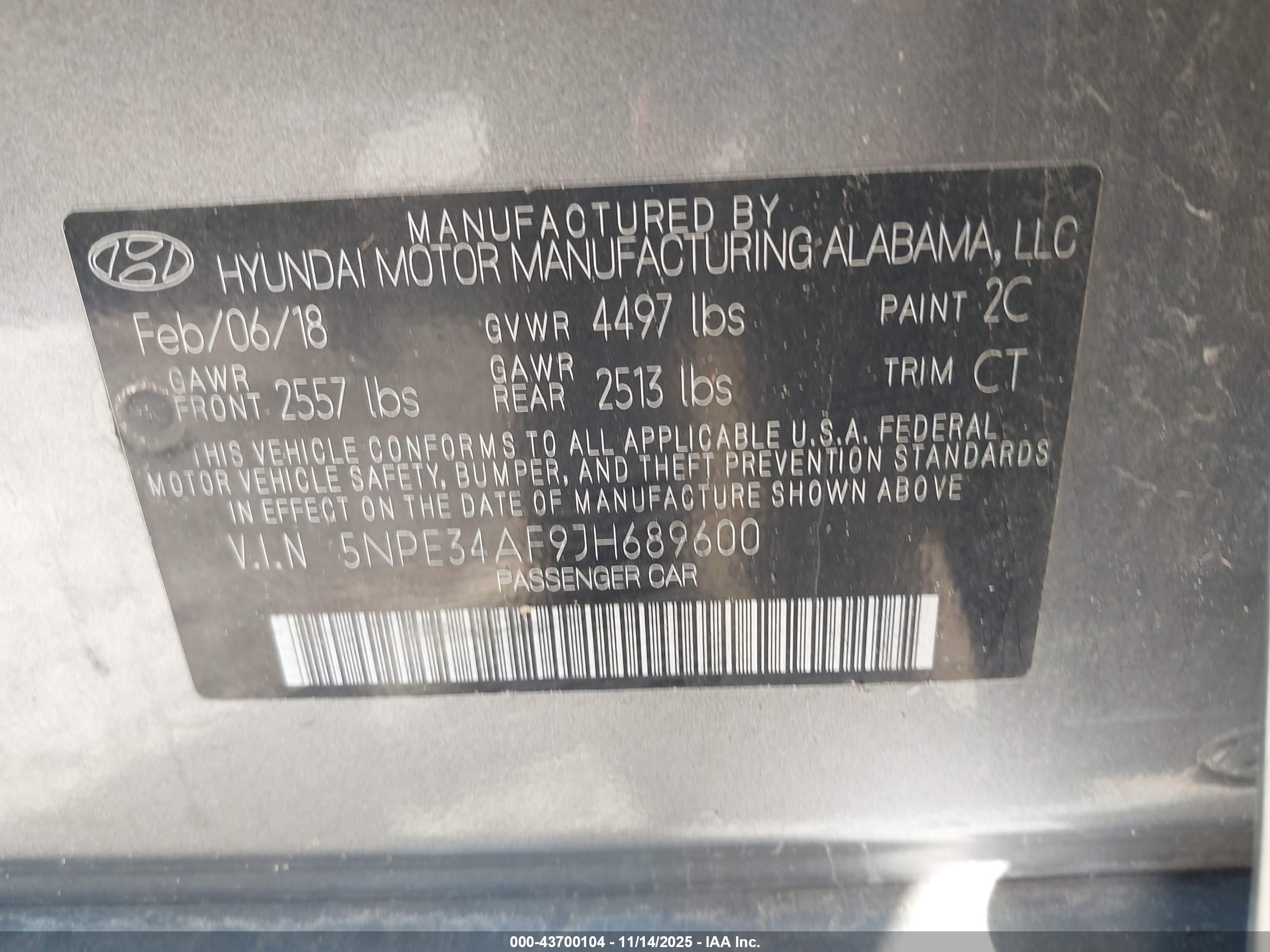 HYUNDAI SONATA image 9