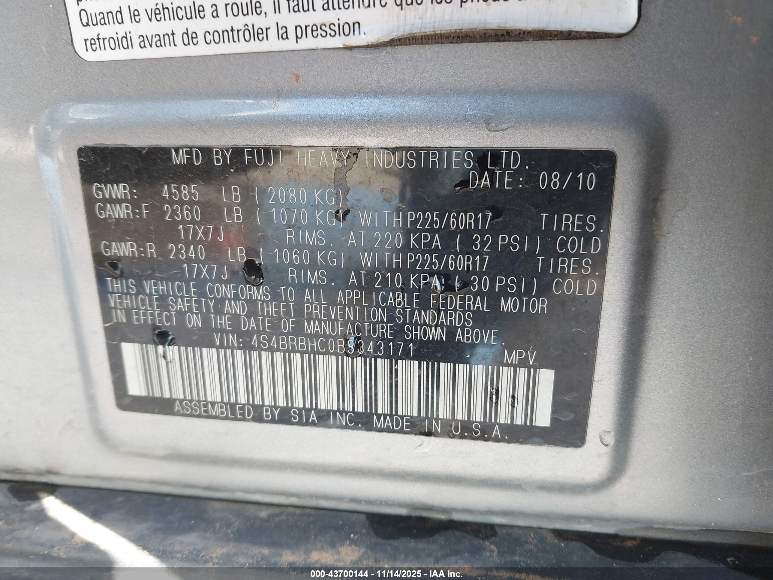 SUBARU OUTBACK image 9