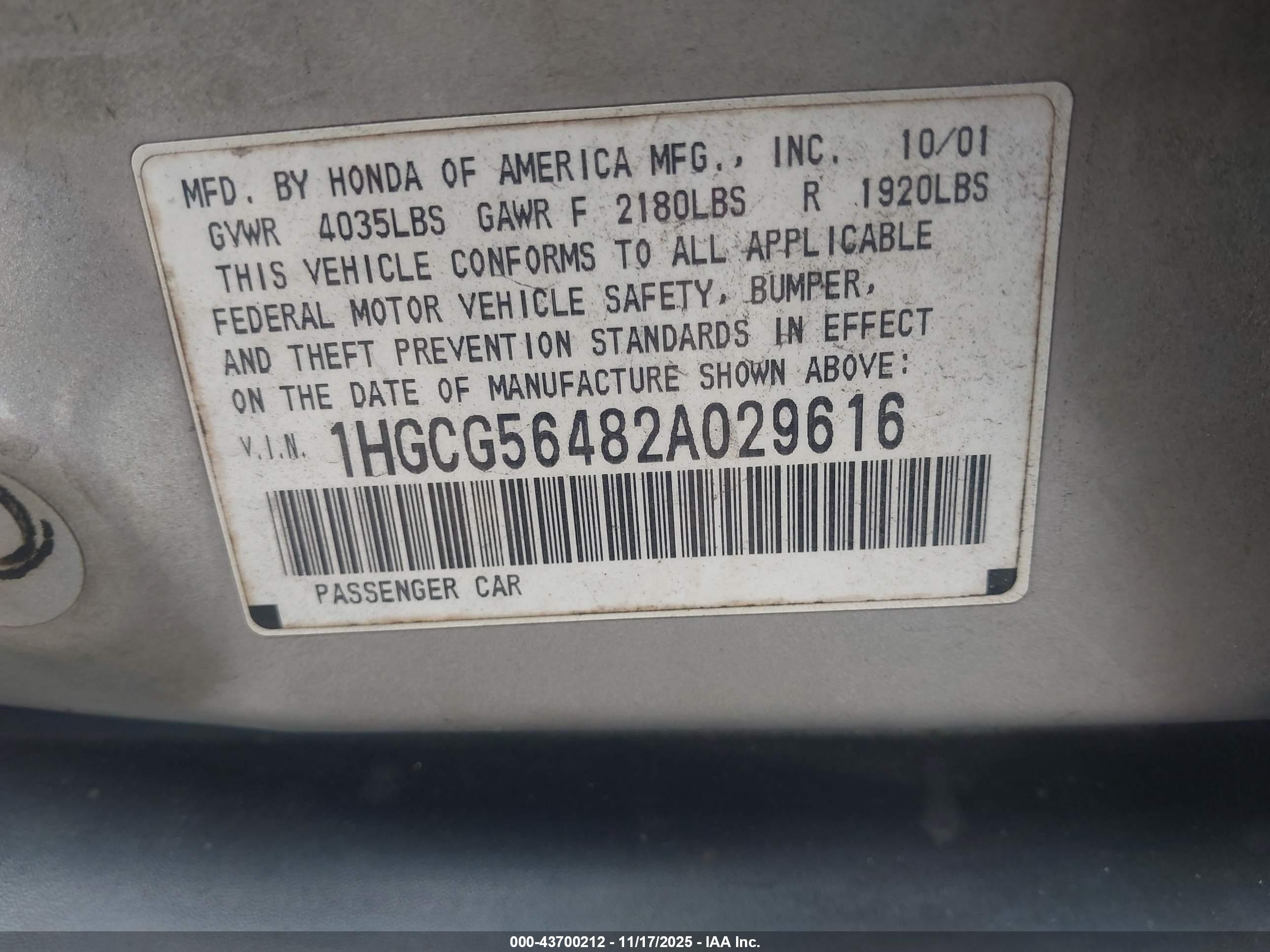 HONDA ACCORD image 9