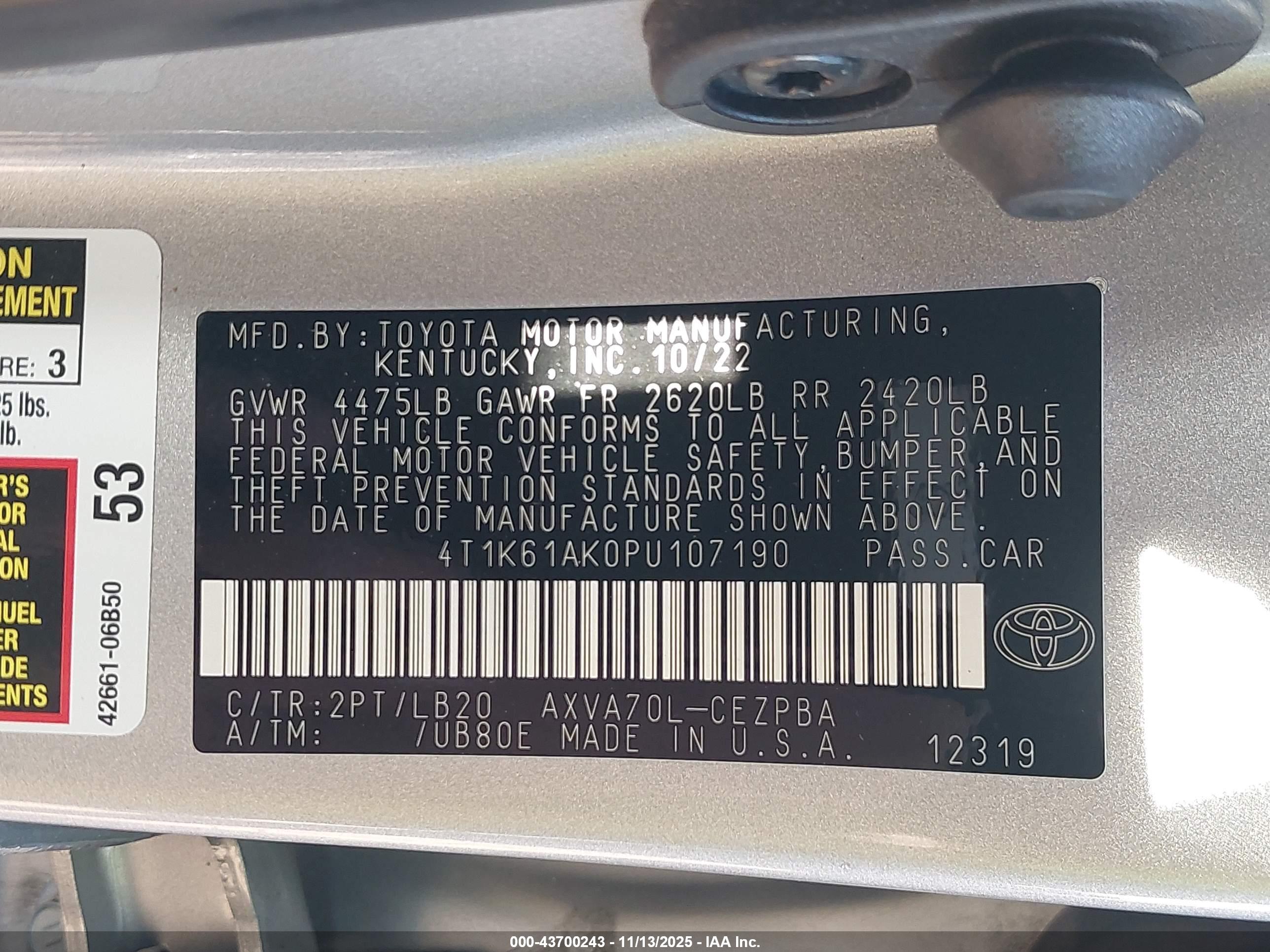 TOYOTA CAMRY image 9