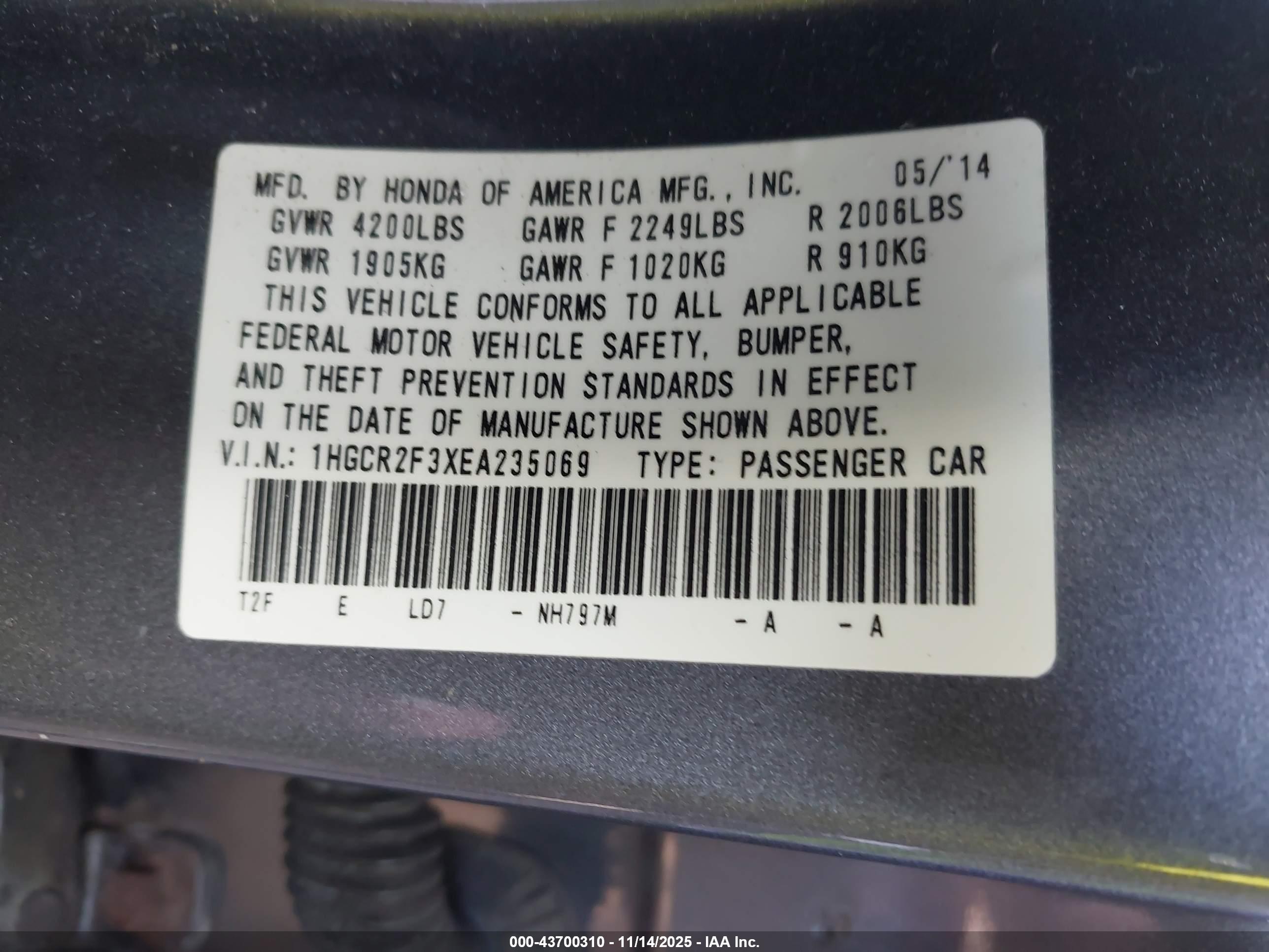 HONDA ACCORD image 9