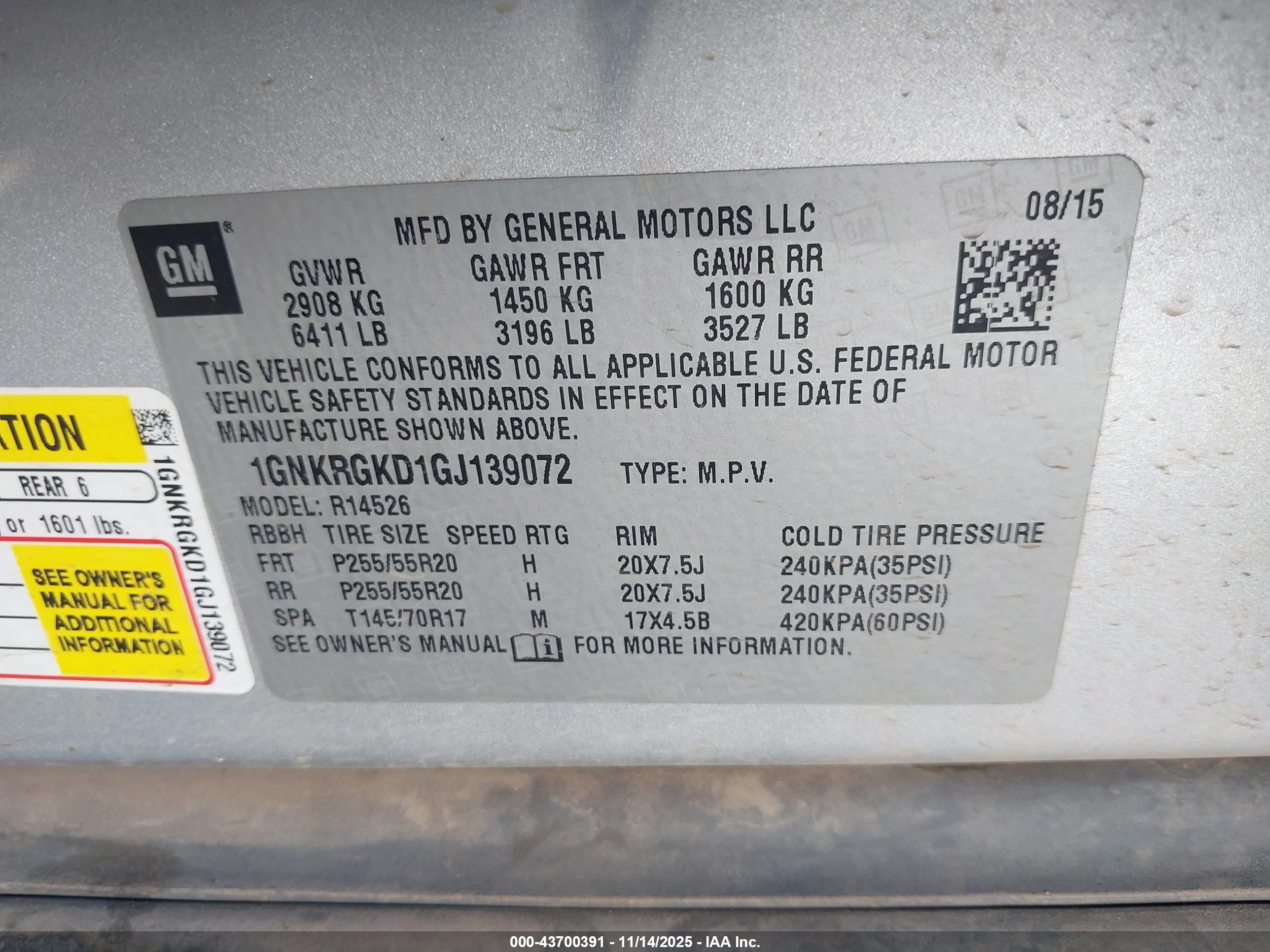 CHEVROLET TRAVERSE image 9
