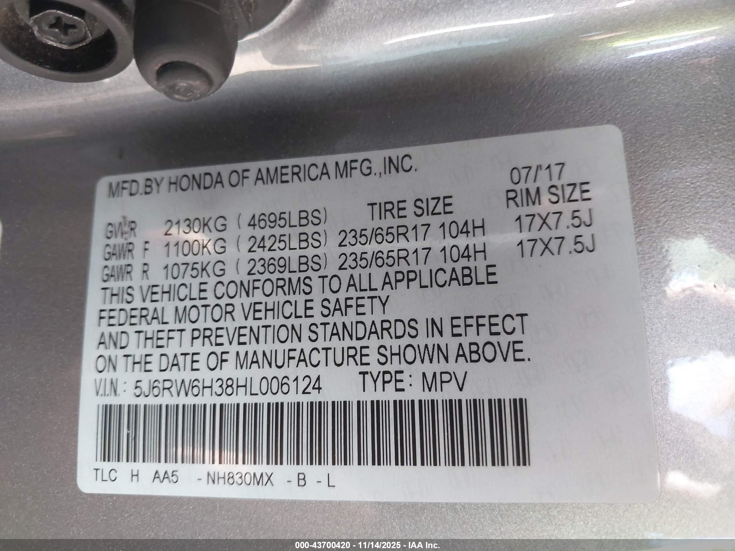 HONDA CR-V image 9