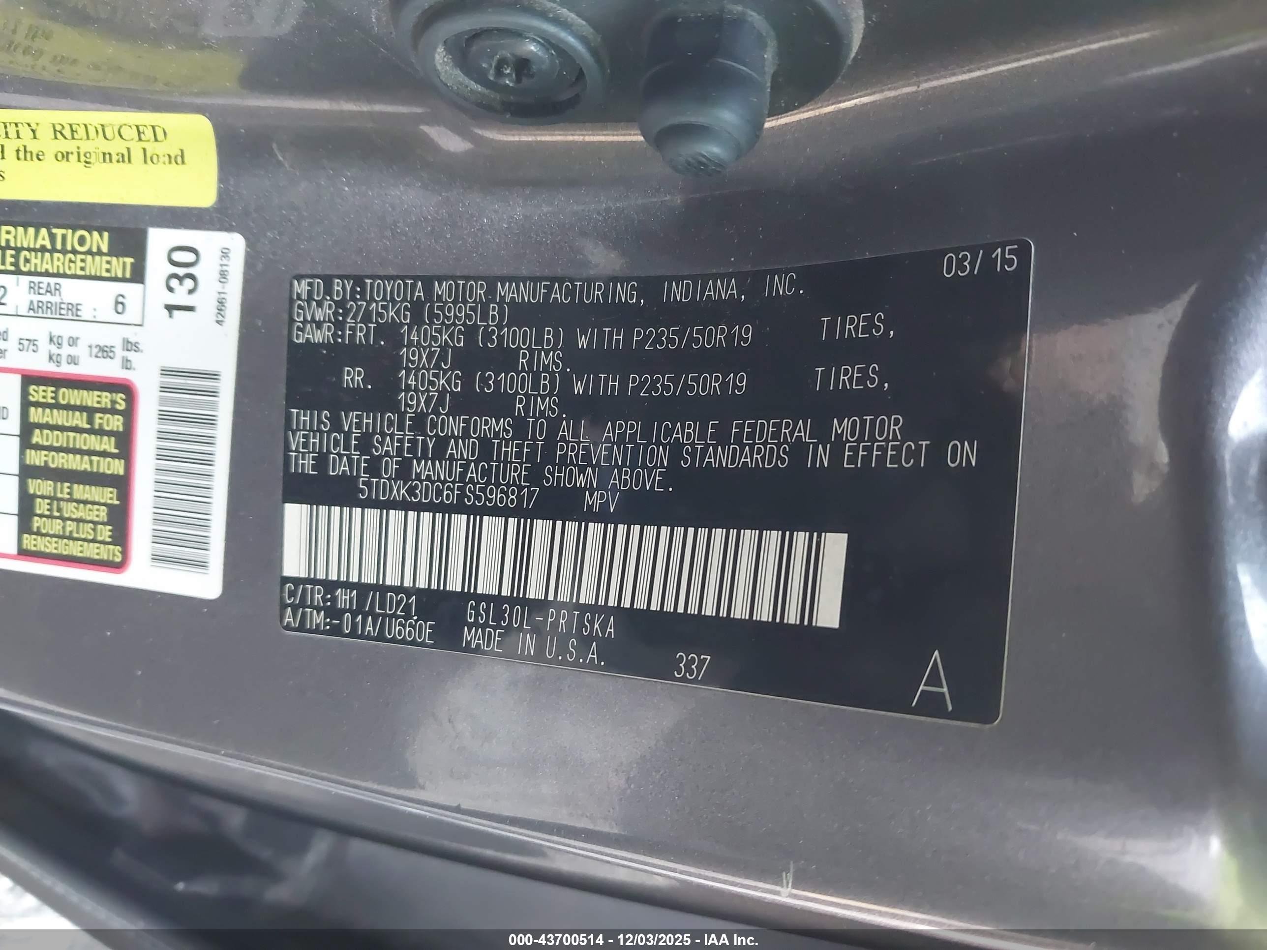 TOYOTA SIENNA image 9