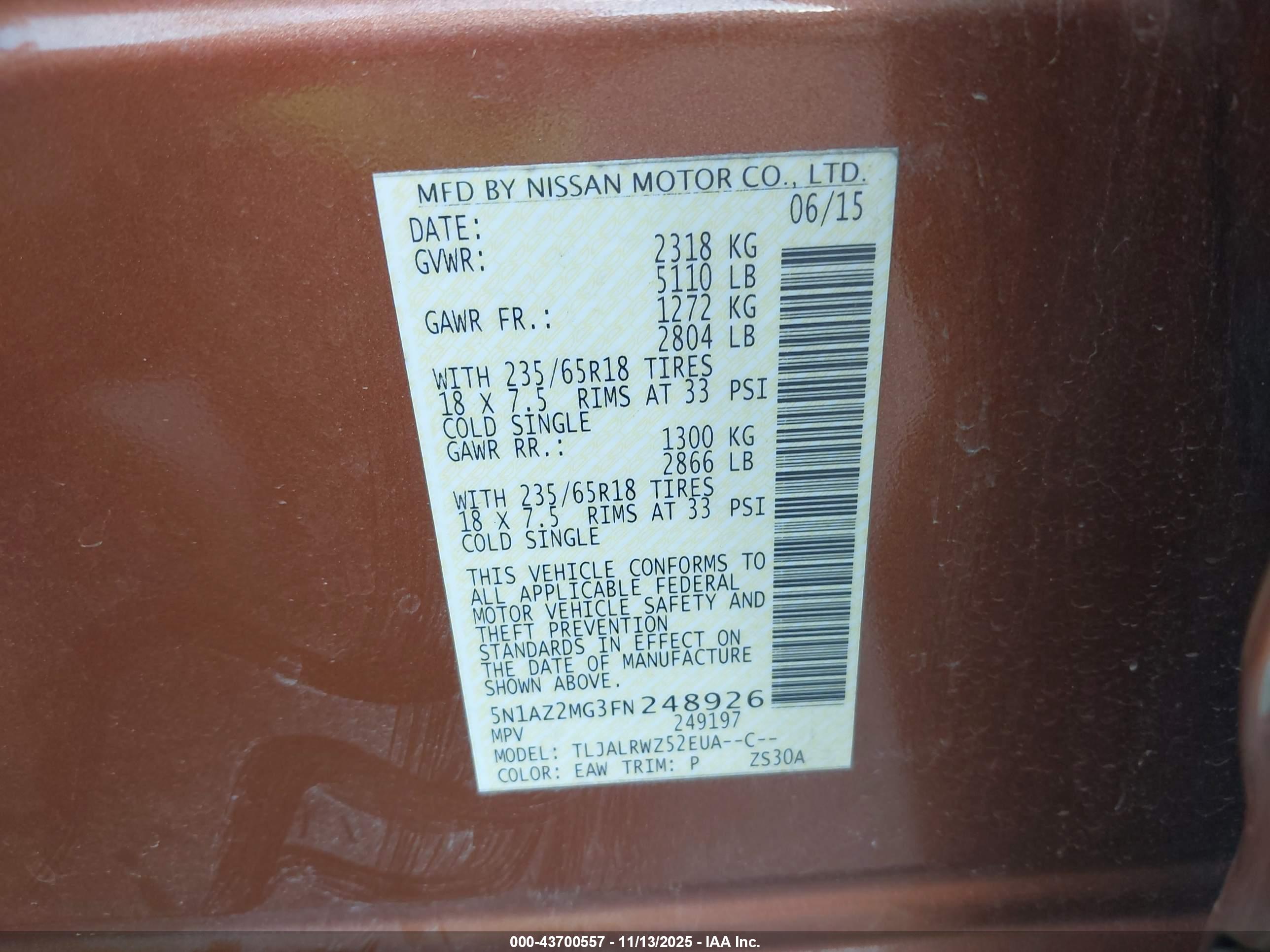 NISSAN MURANO image 9
