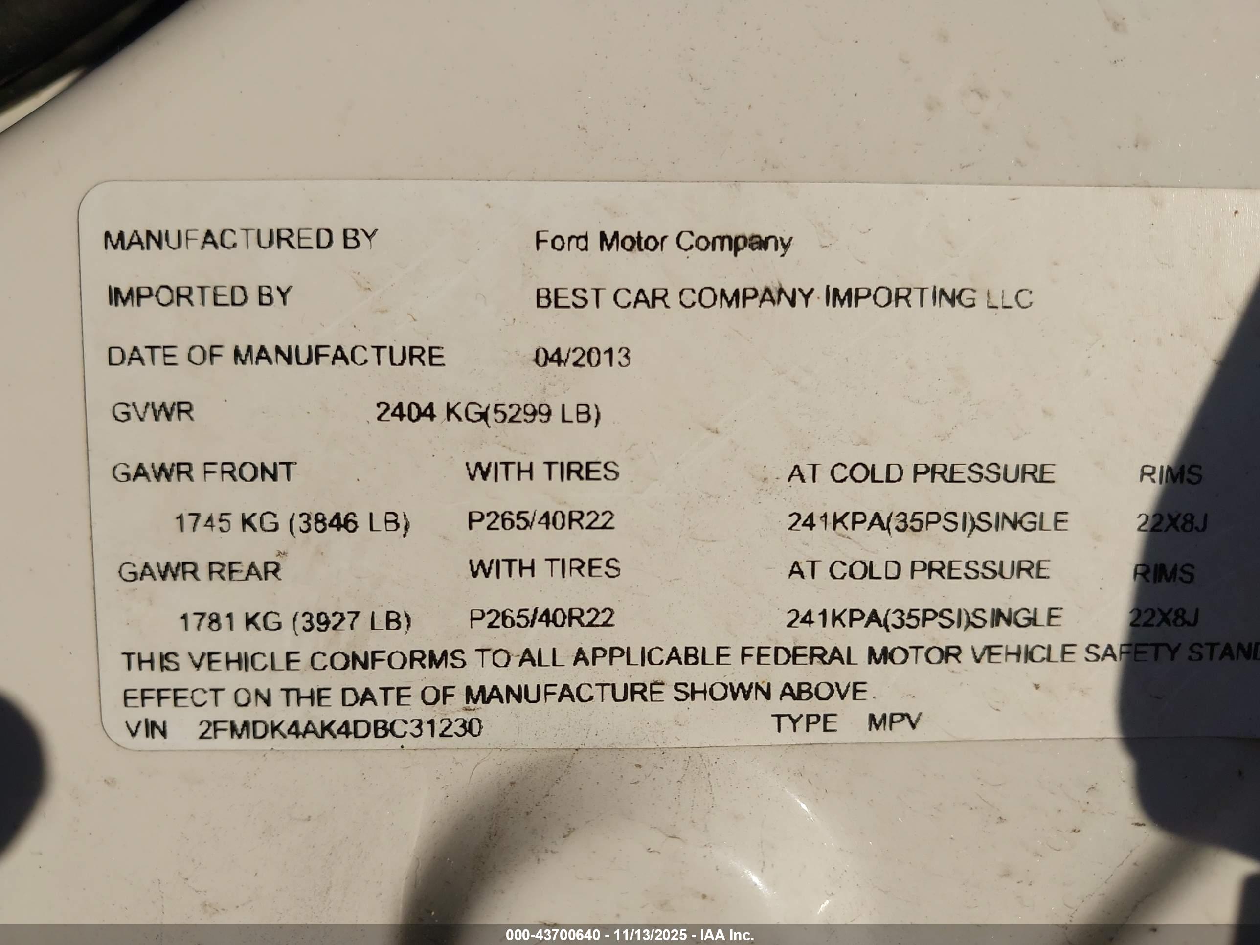 FORD EDGE image 9