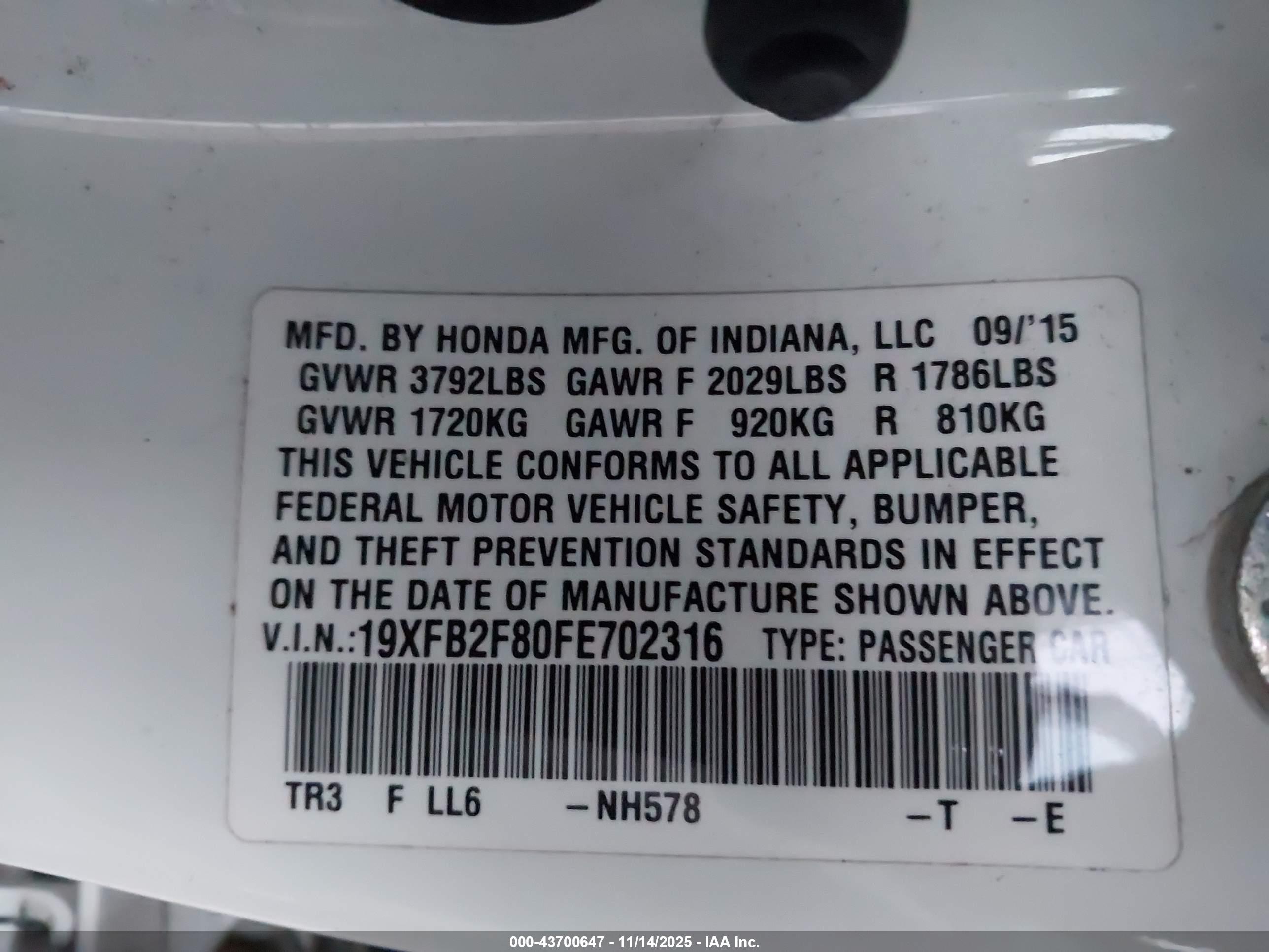 HONDA CIVIC image 9
