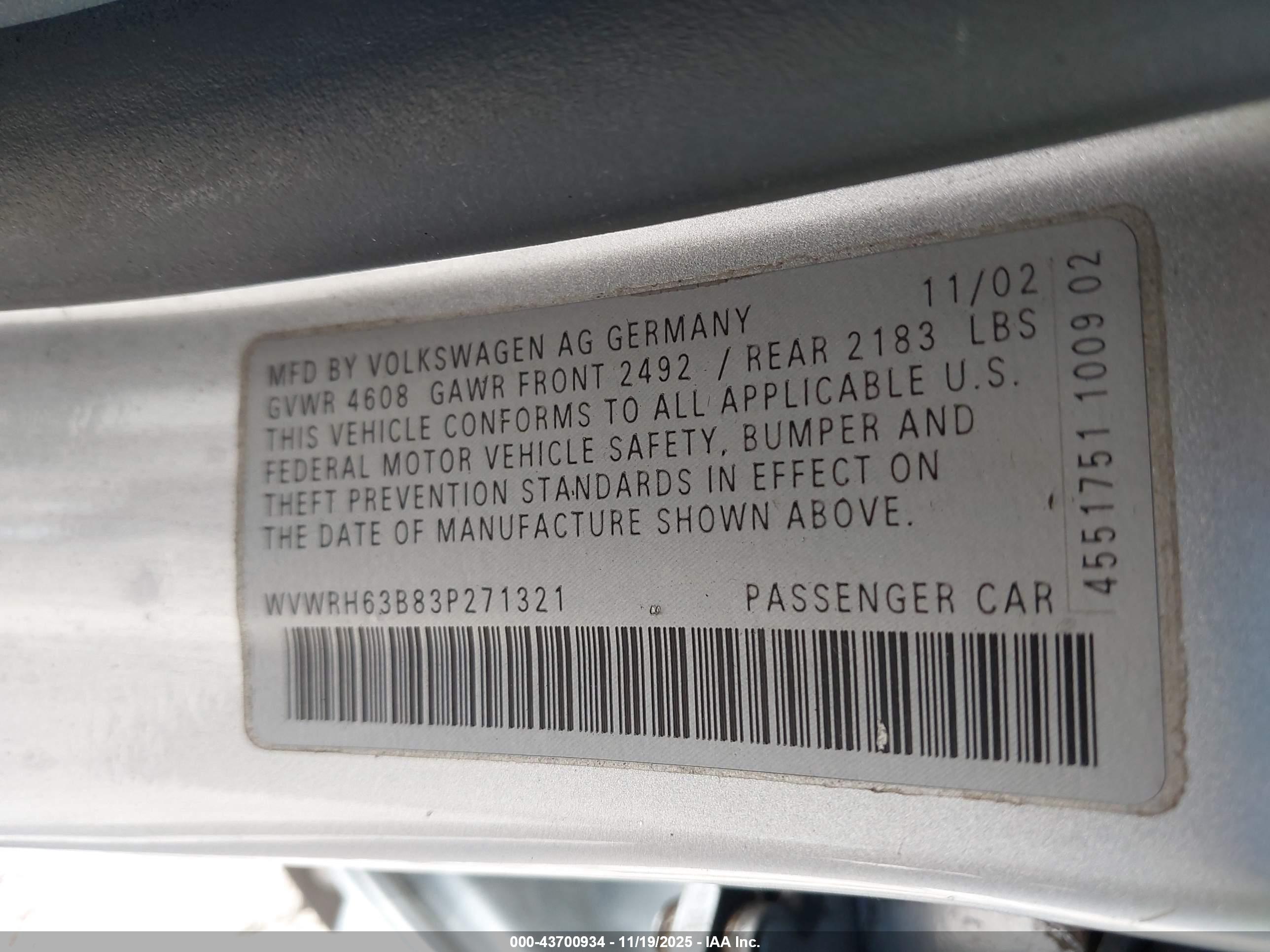 VOLKSWAGEN PASSAT image 9