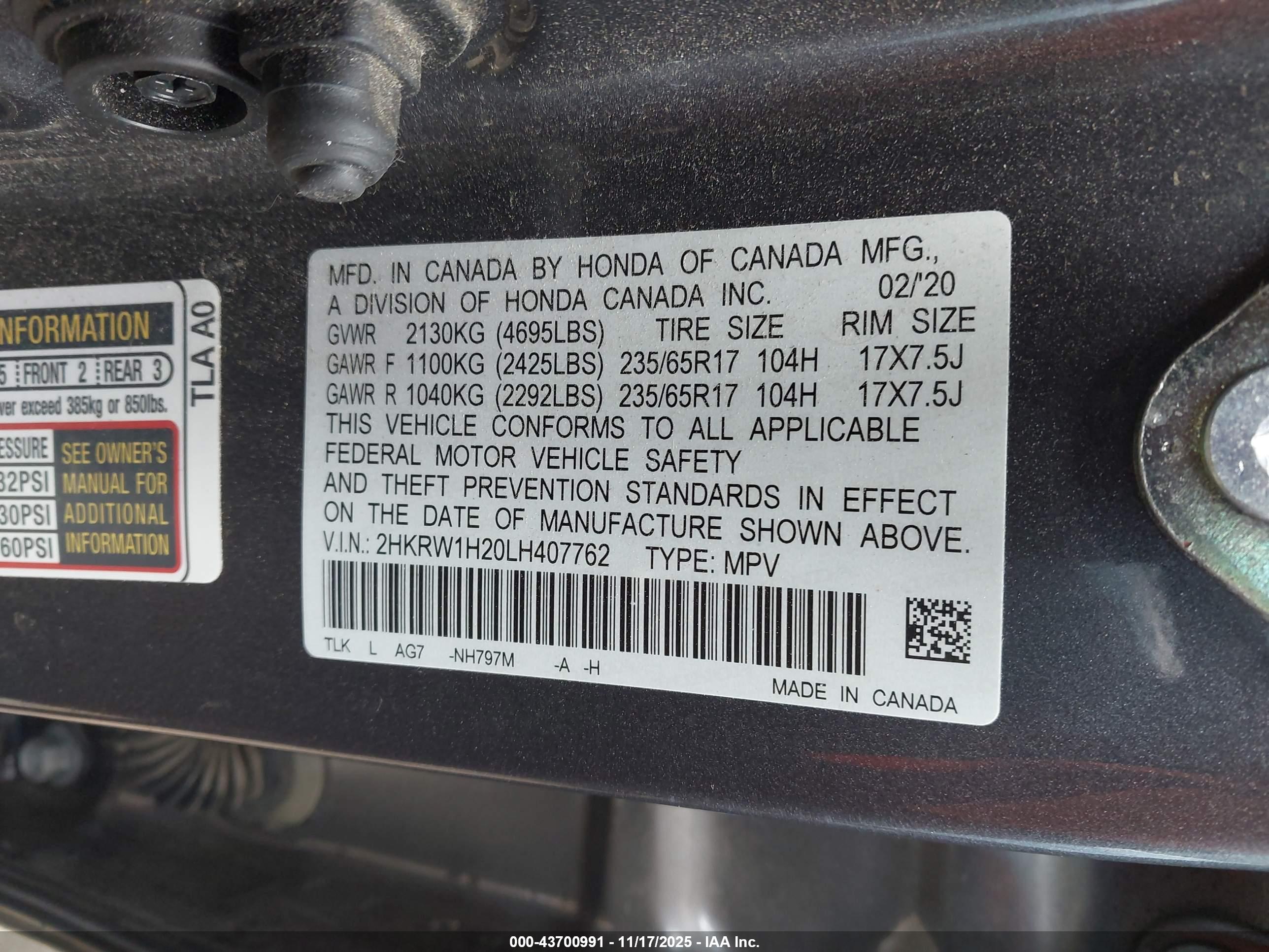 HONDA CR-V image 9