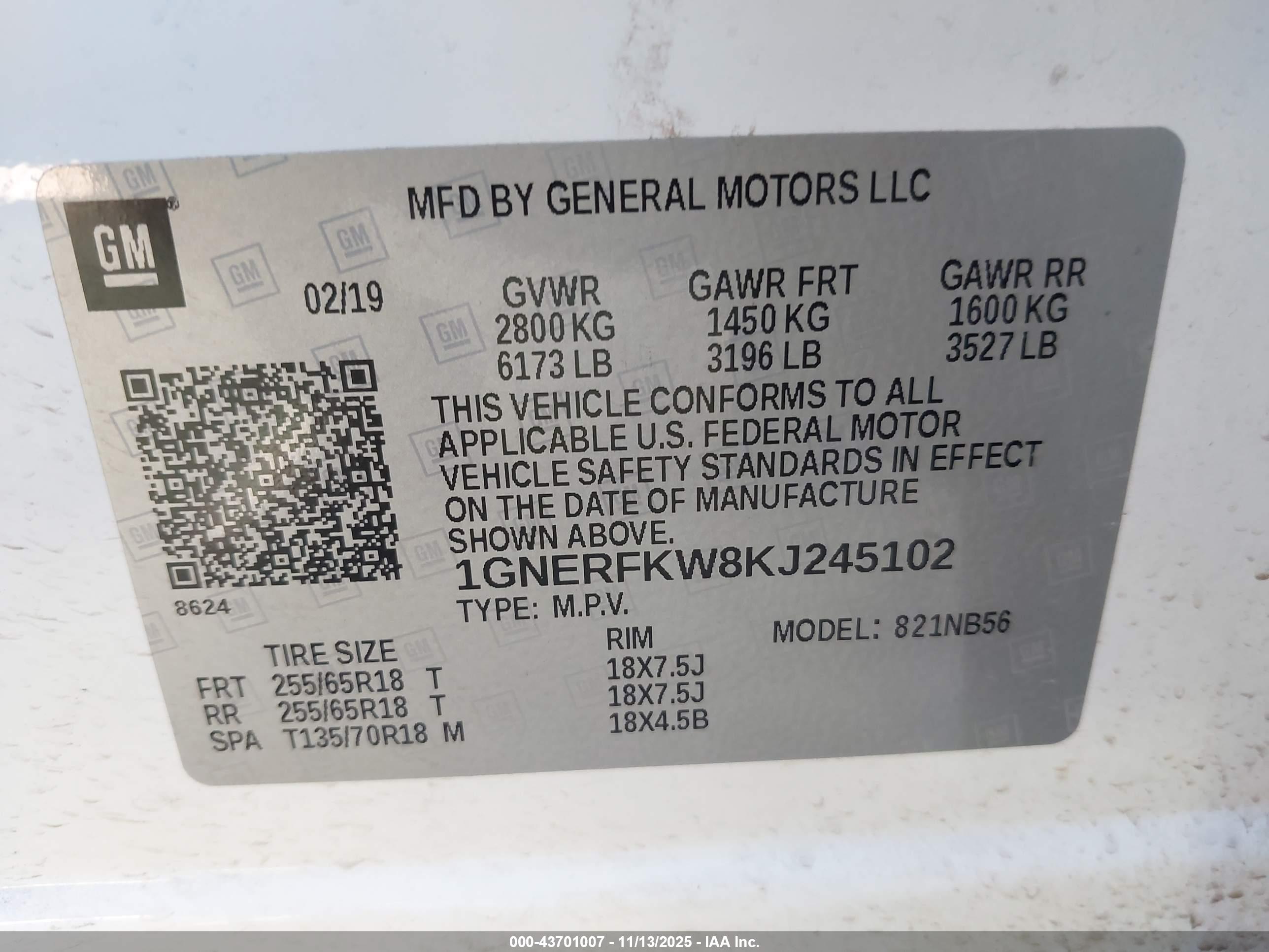 CHEVROLET TRAVERSE image 9