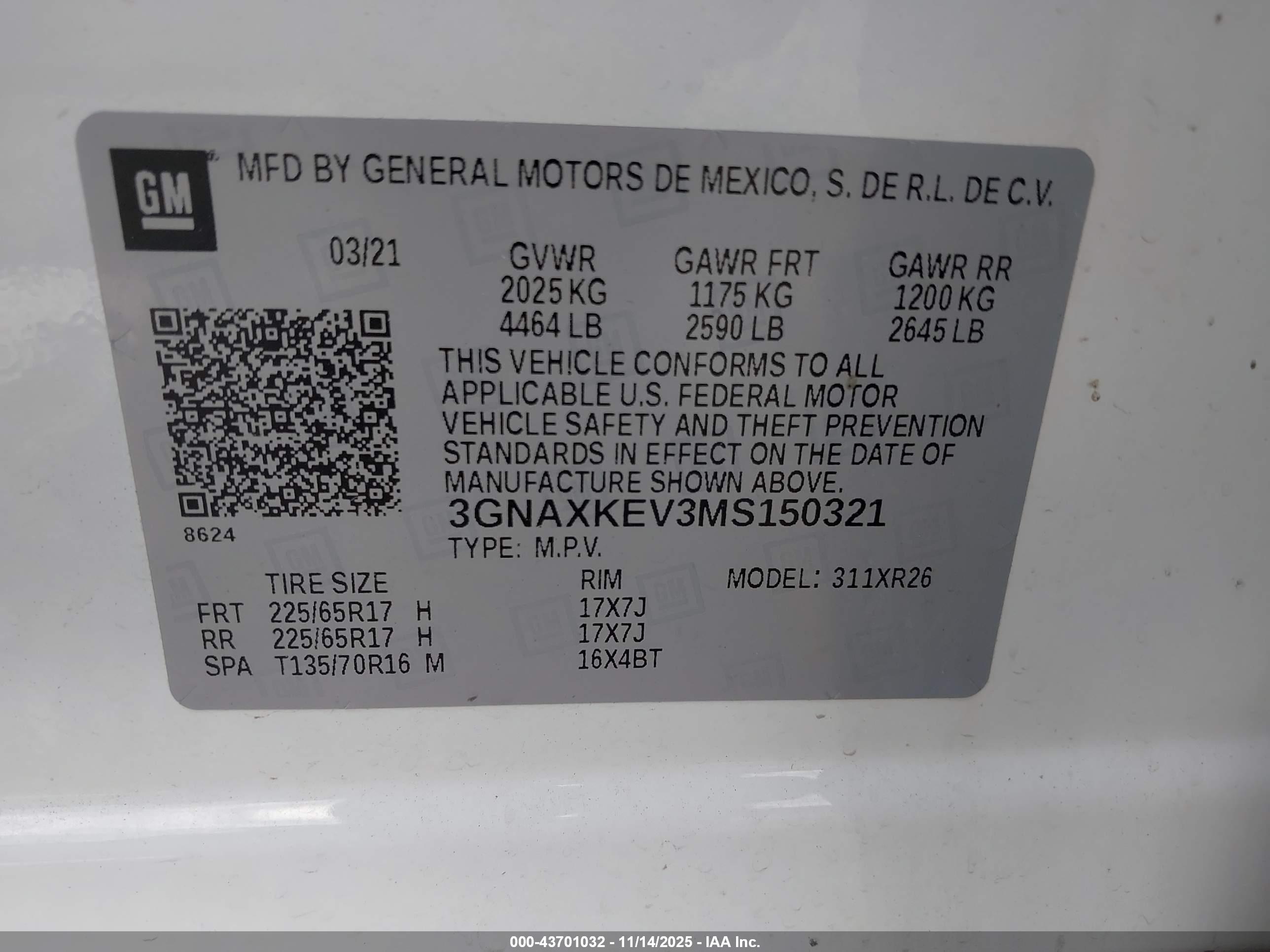 CHEVROLET EQUINOX image 9