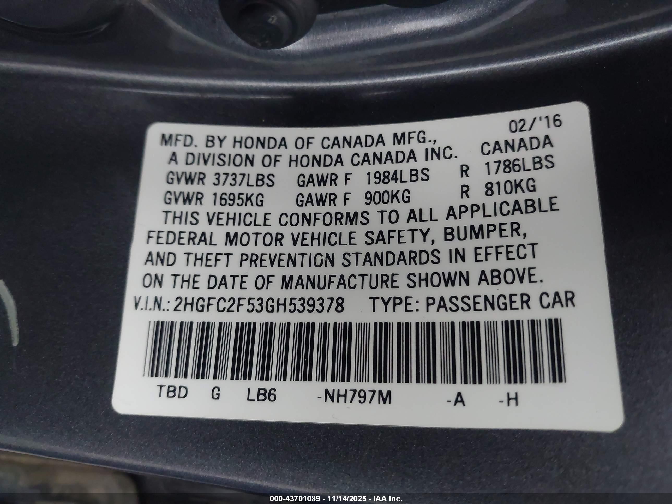 HONDA CIVIC image 9