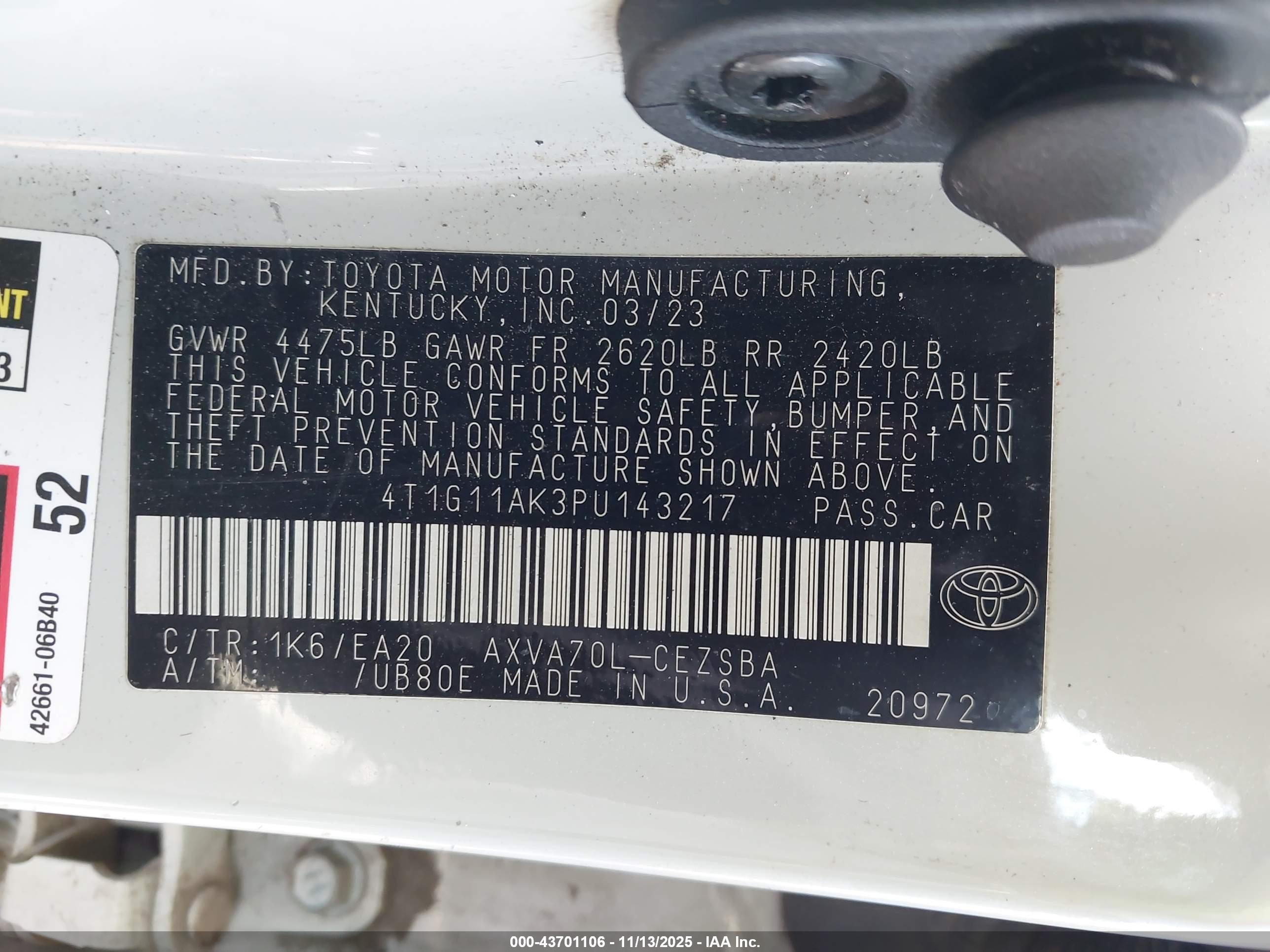 TOYOTA CAMRY image 9