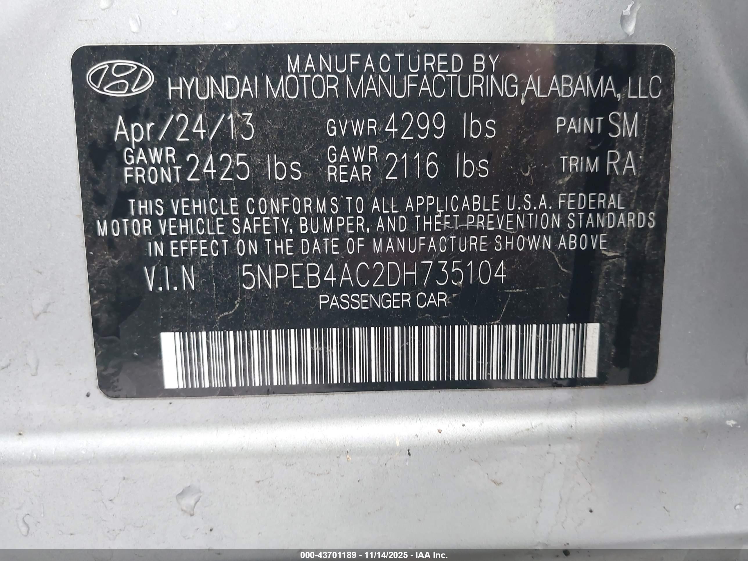 HYUNDAI SONATA image 9