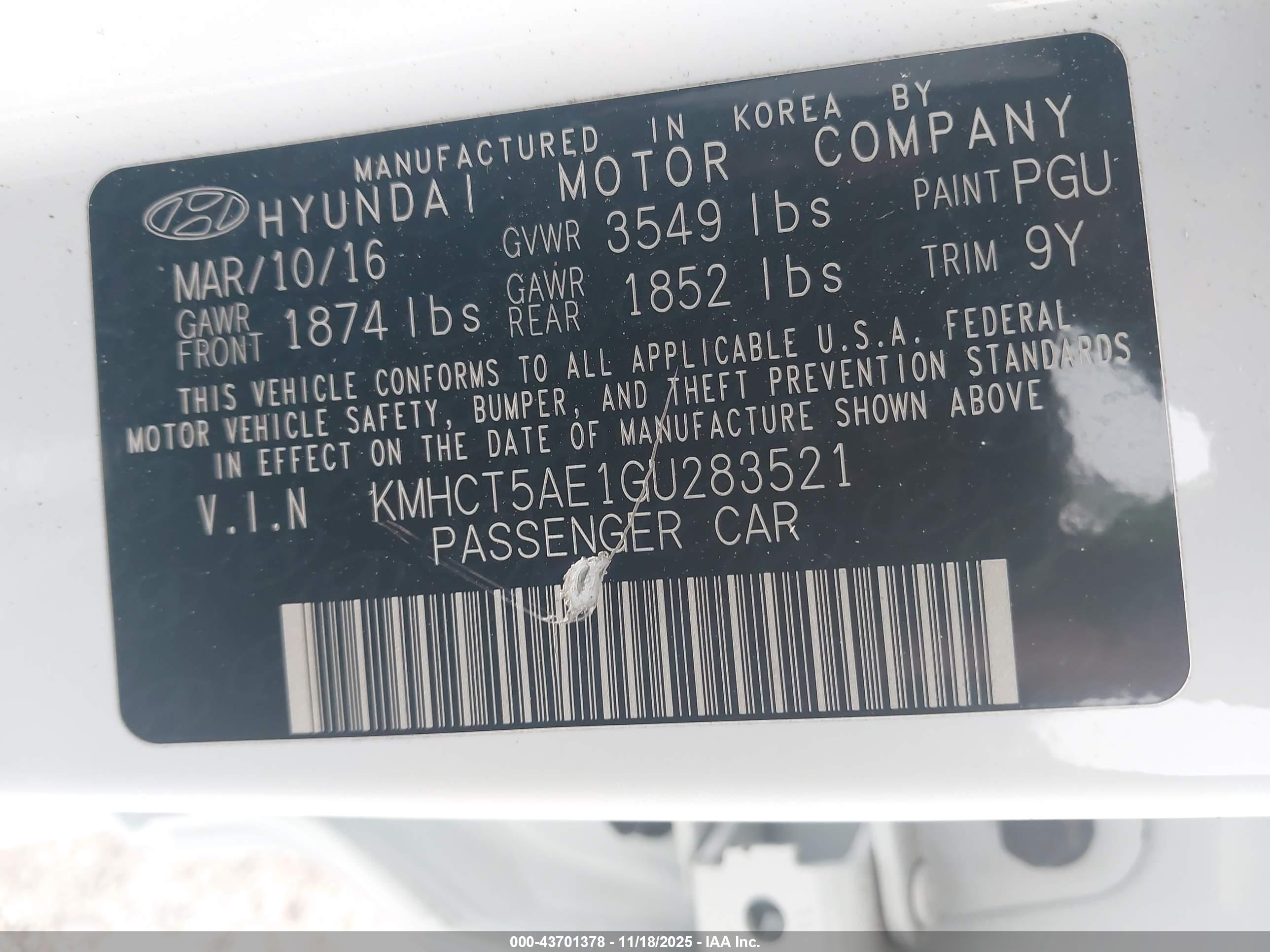 HYUNDAI ACCENT image 9