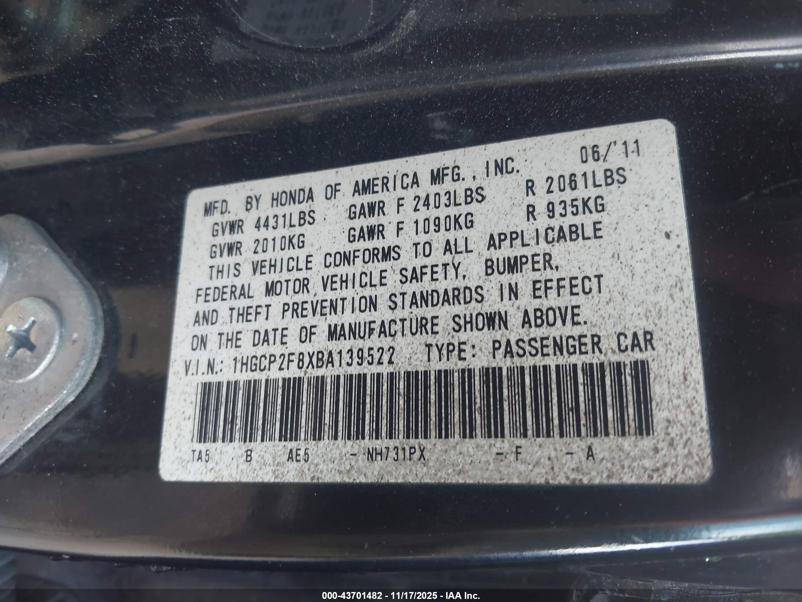 HONDA ACCORD image 9