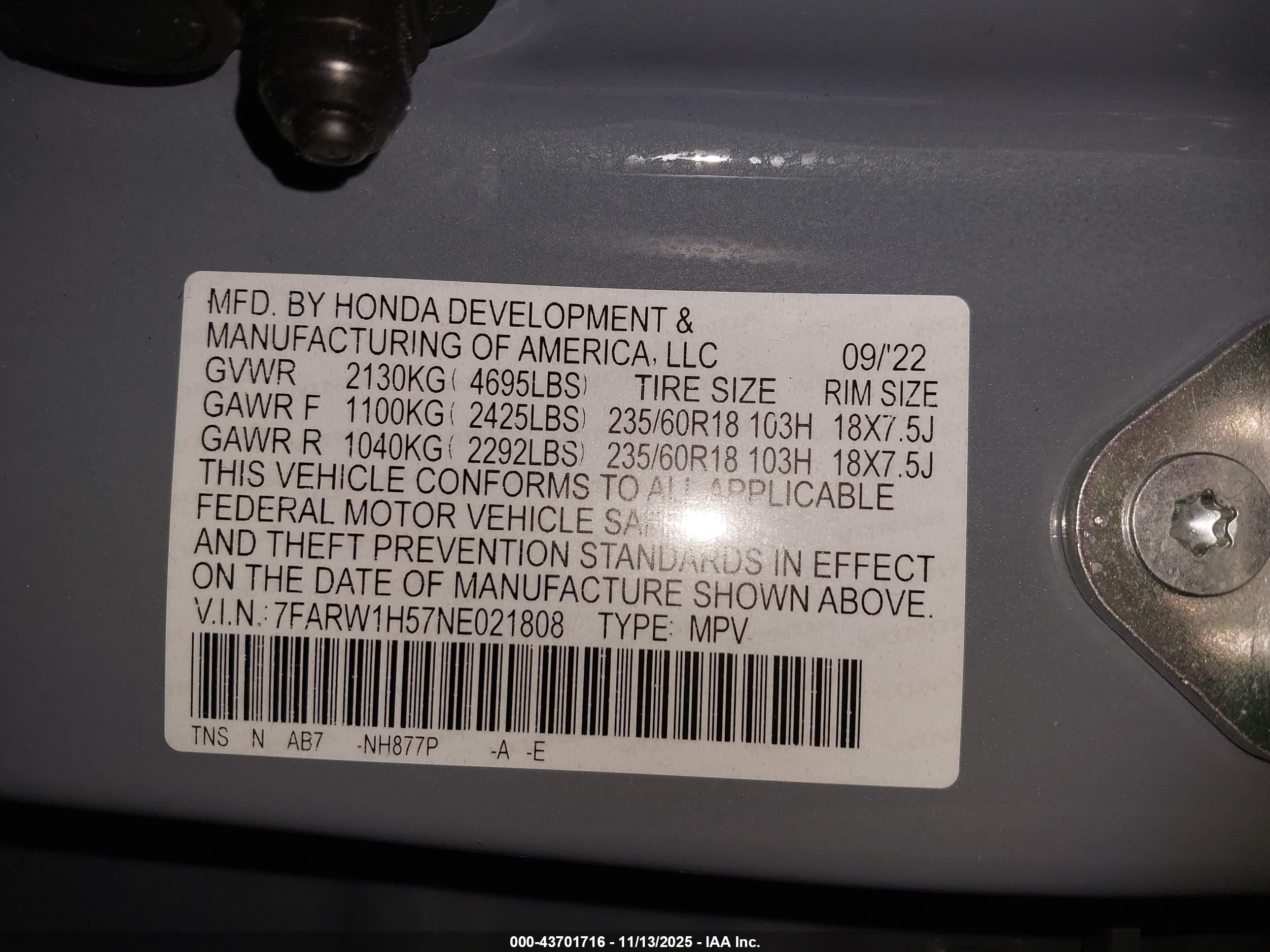 HONDA CR-V image 9