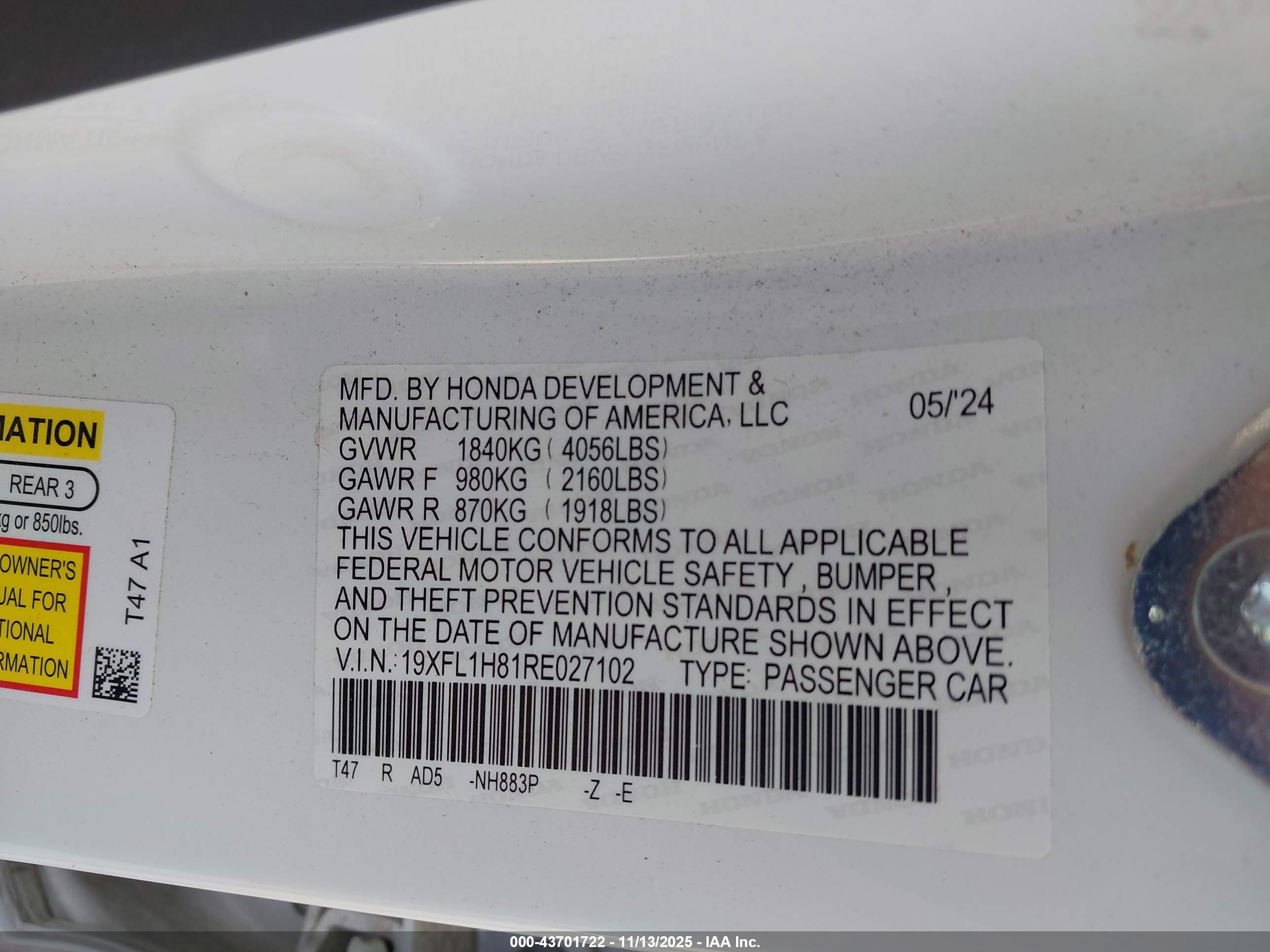 HONDA CIVIC image 9