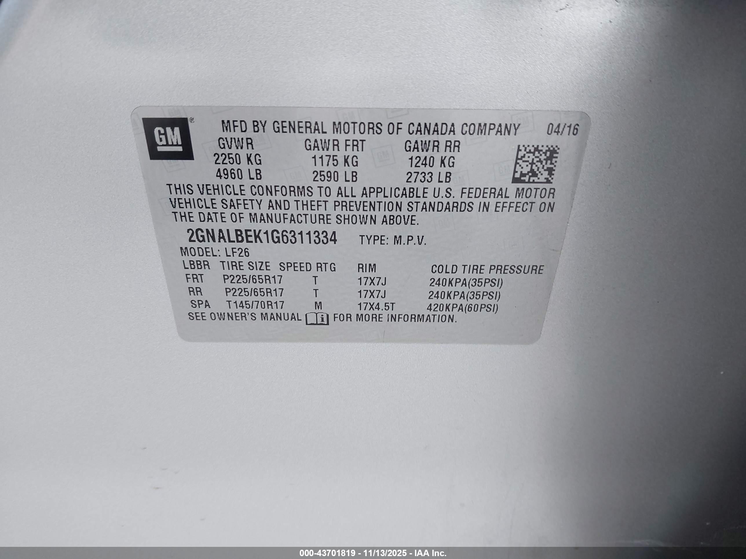 CHEVROLET EQUINOX image 9