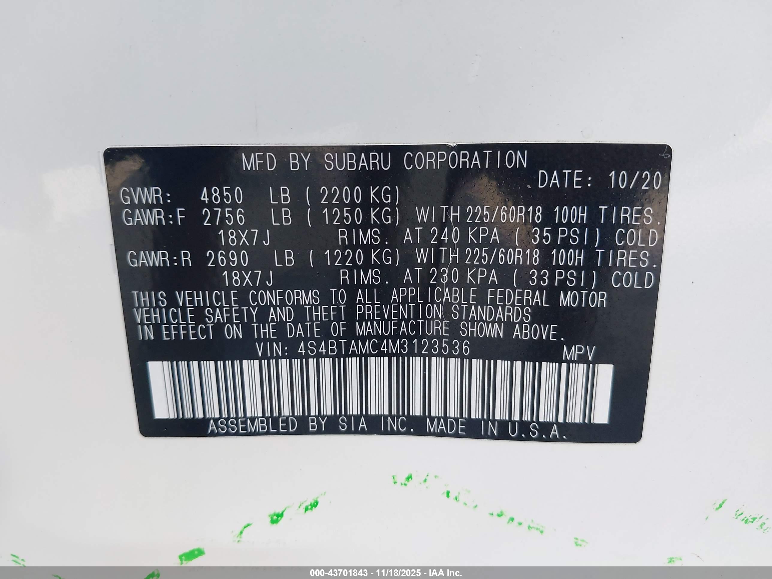 SUBARU OUTBACK image 9