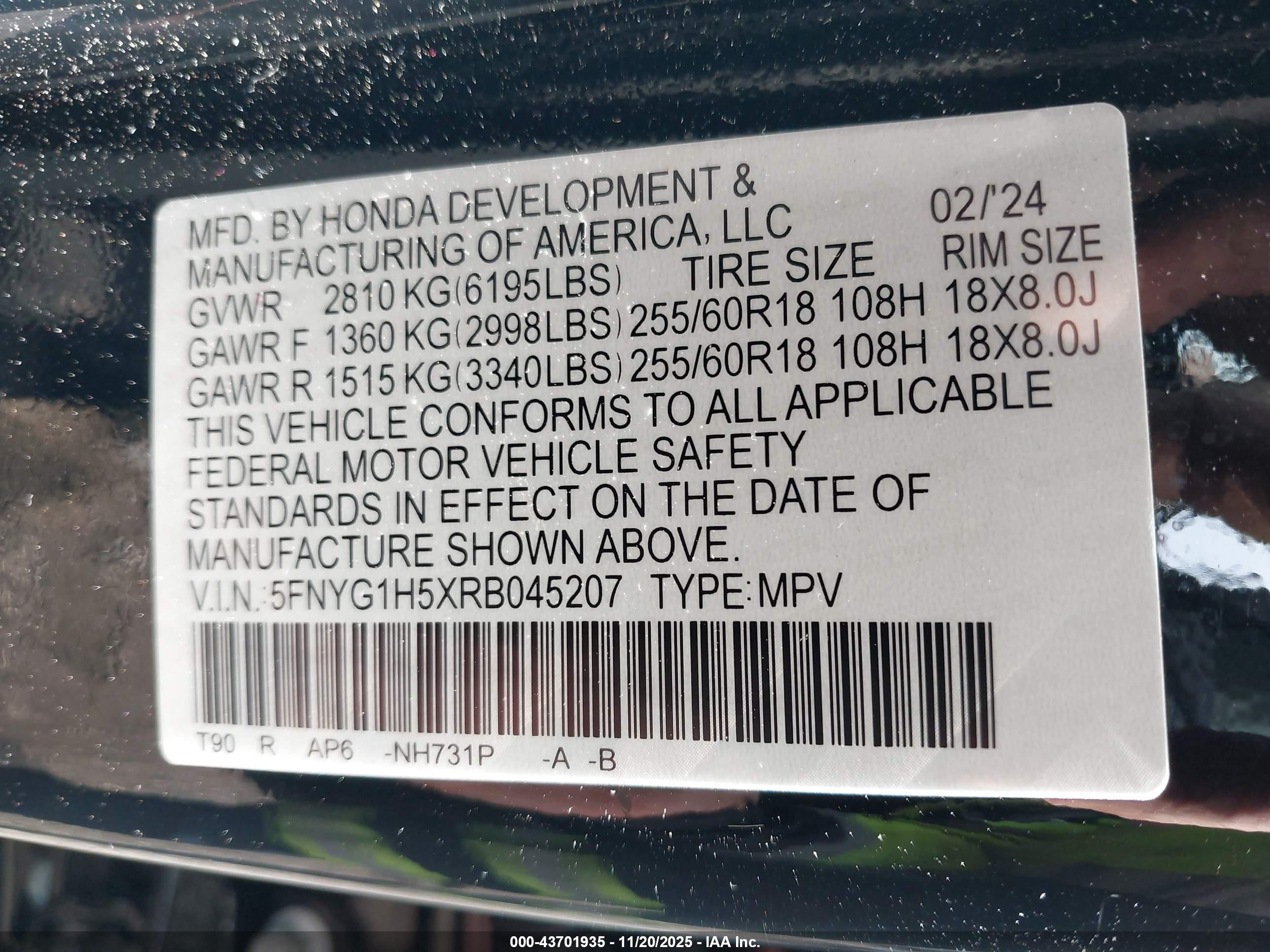 HONDA PILOT image 9