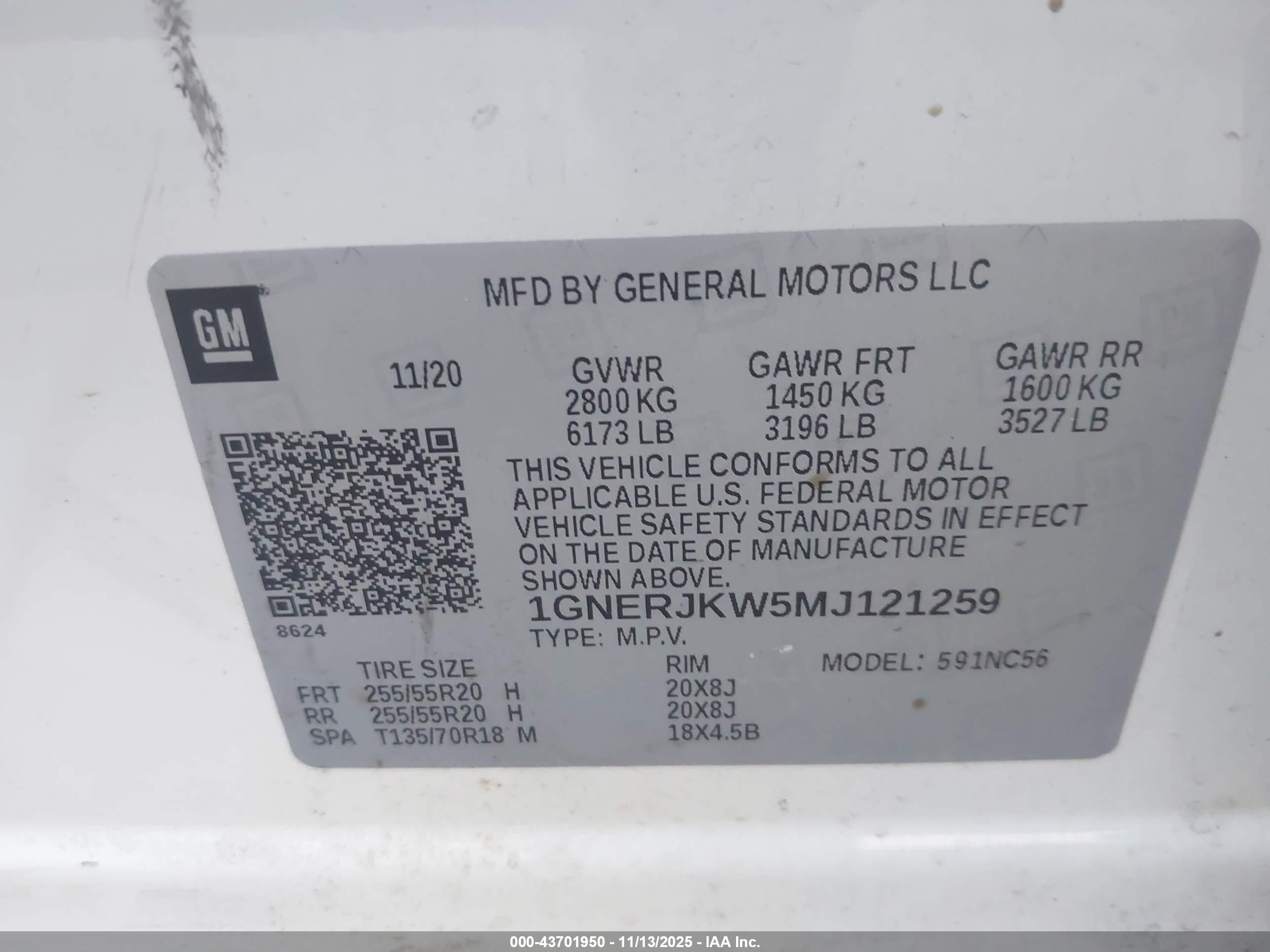 CHEVROLET TRAVERSE image 9