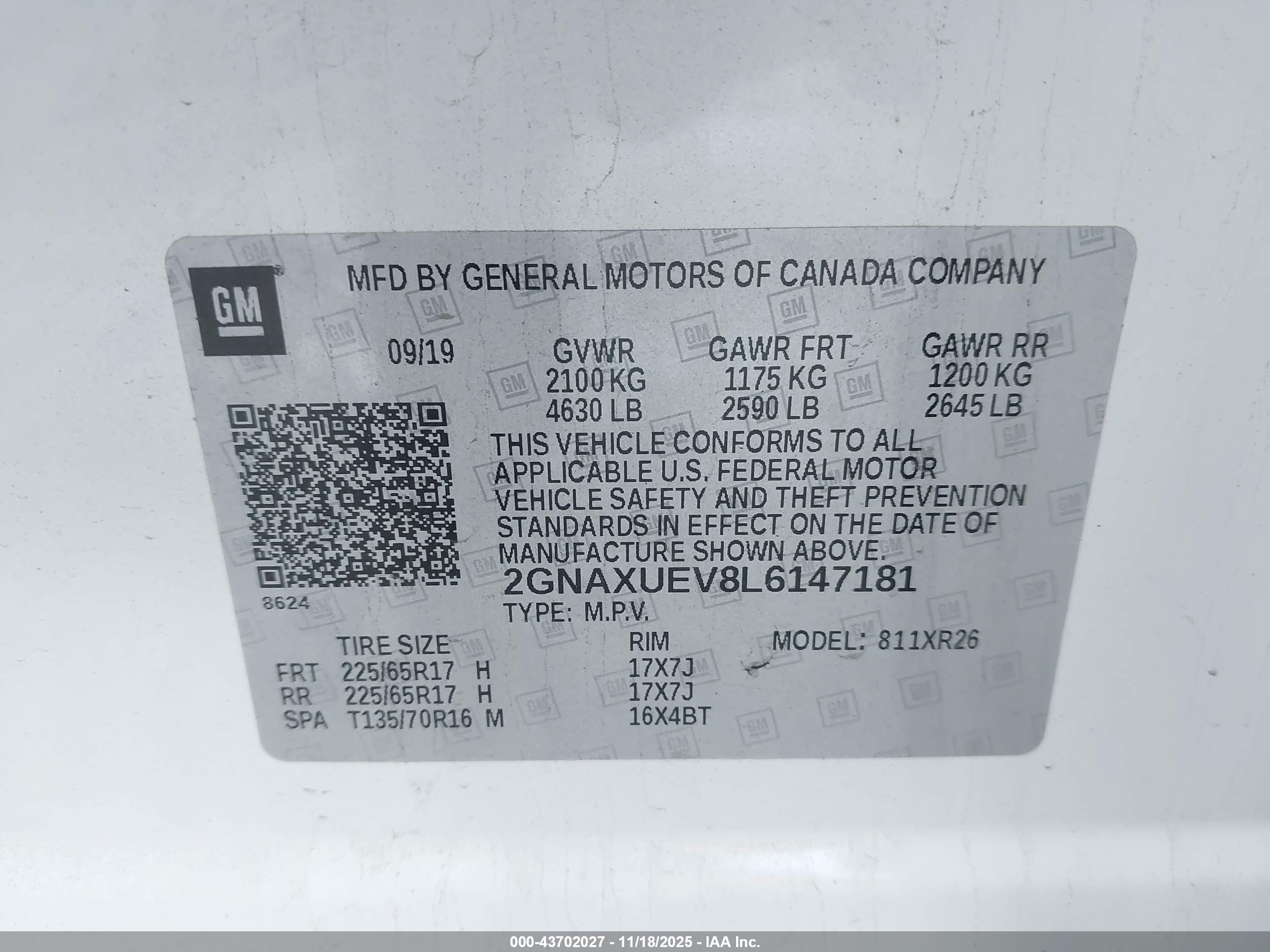 CHEVROLET EQUINOX image 9