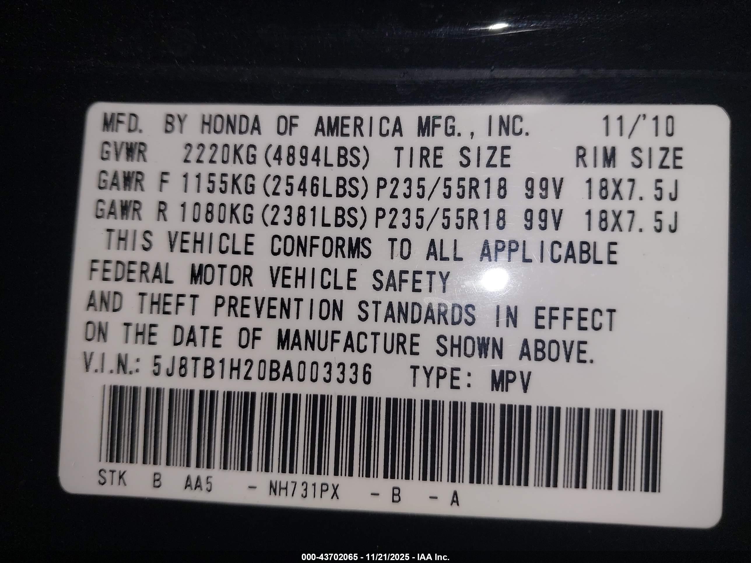 ACURA RDX image 9