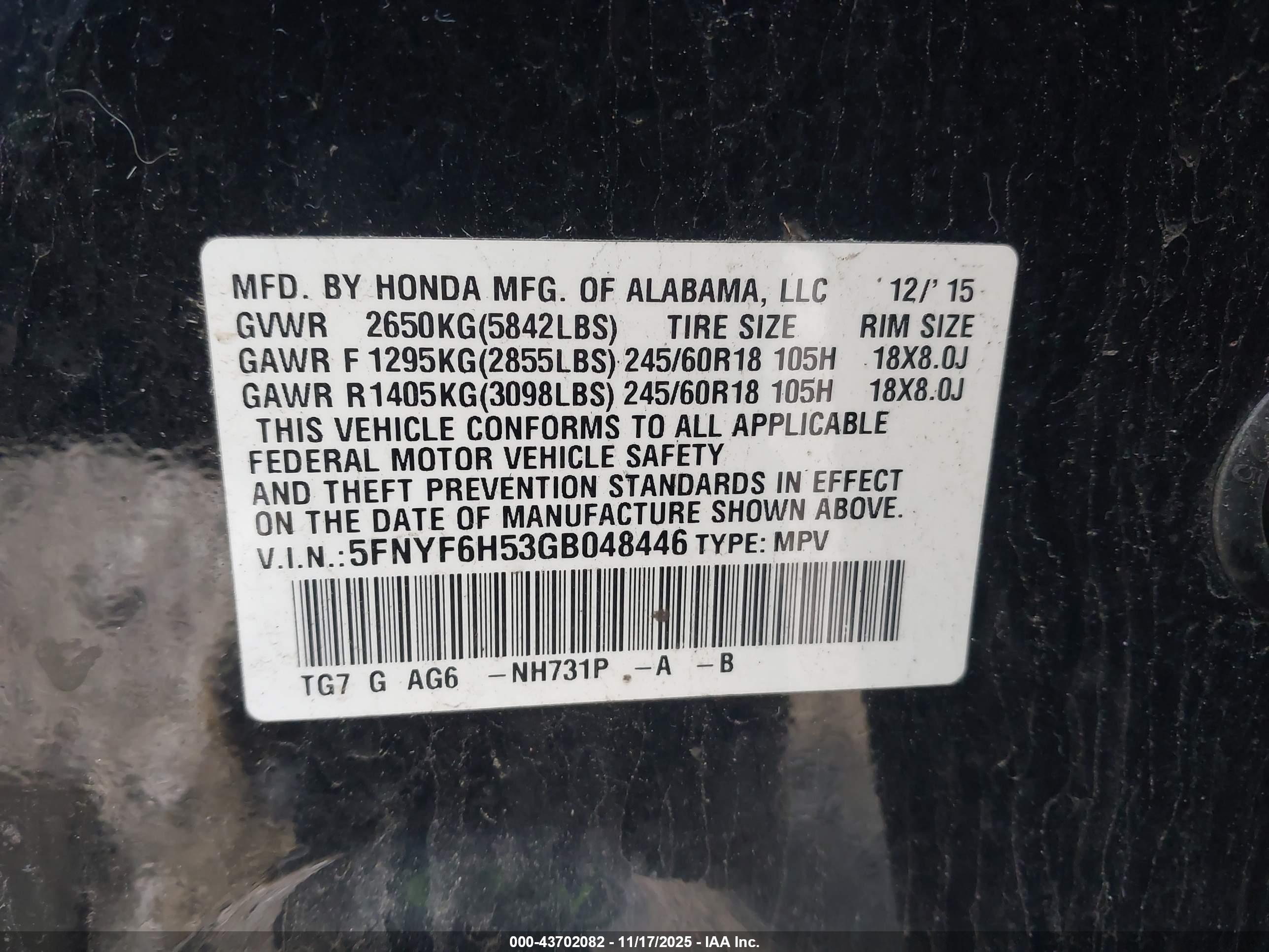 HONDA PILOT image 9