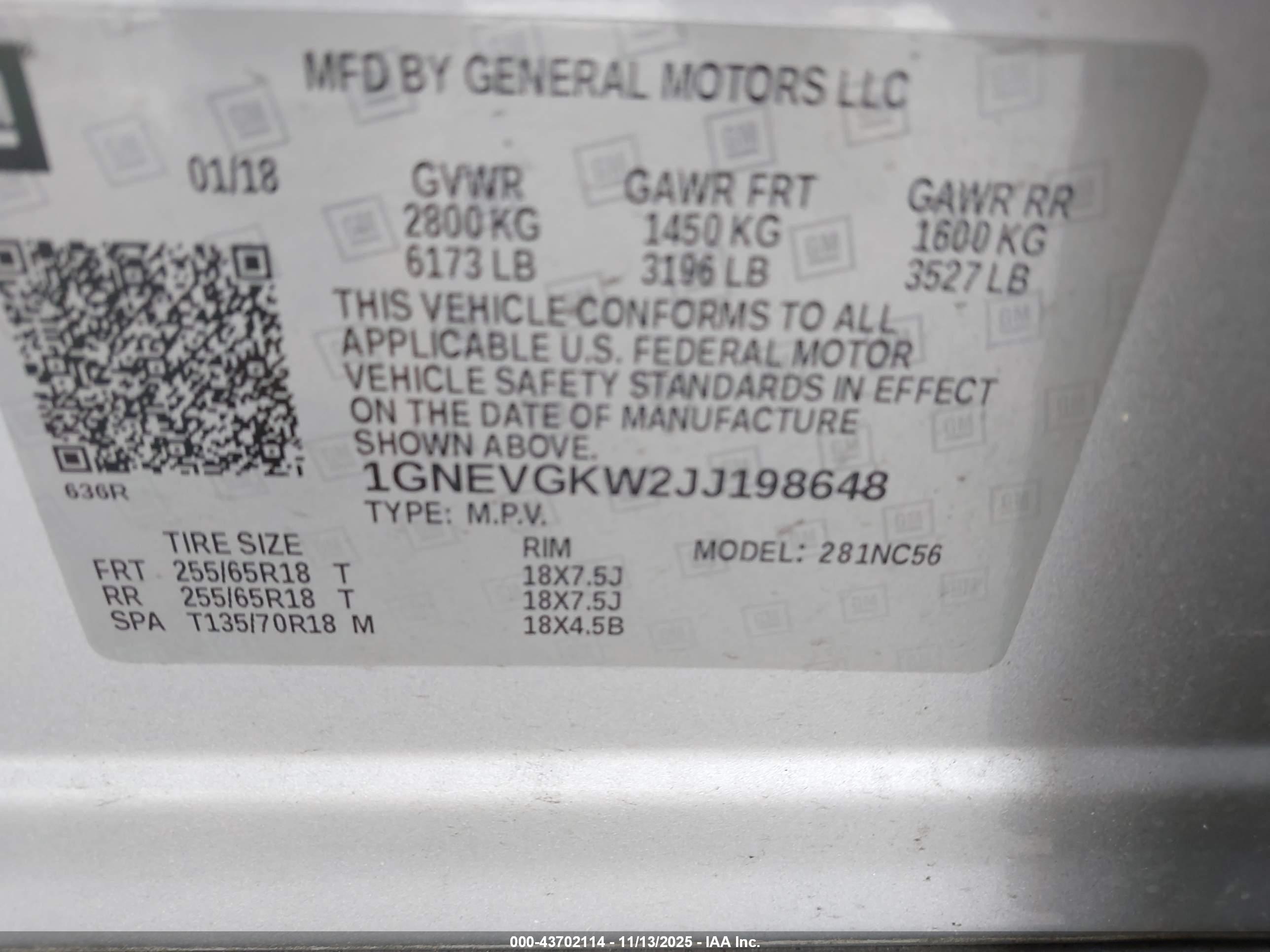 CHEVROLET TRAVERSE image 9