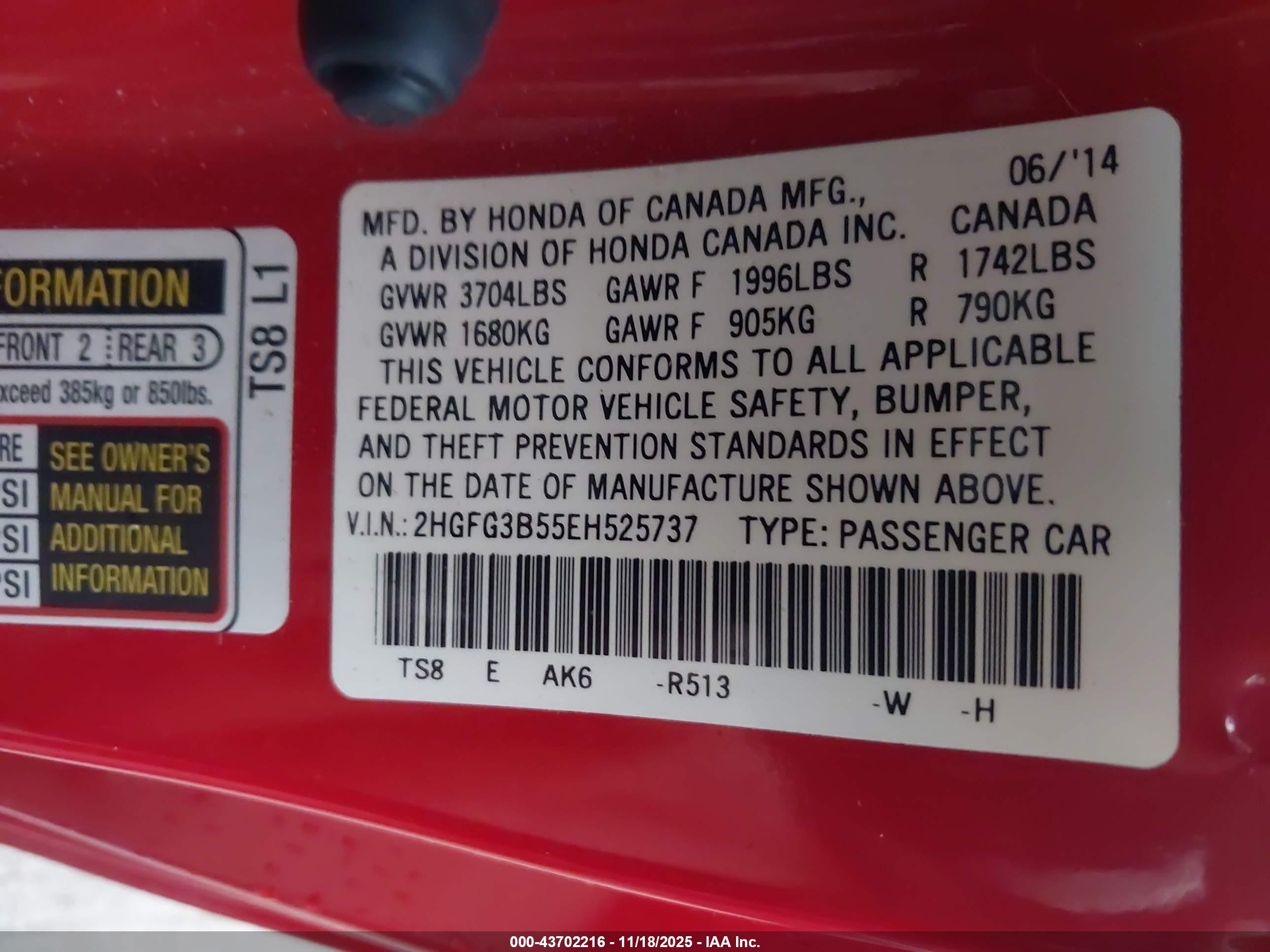 HONDA CIVIC image 9