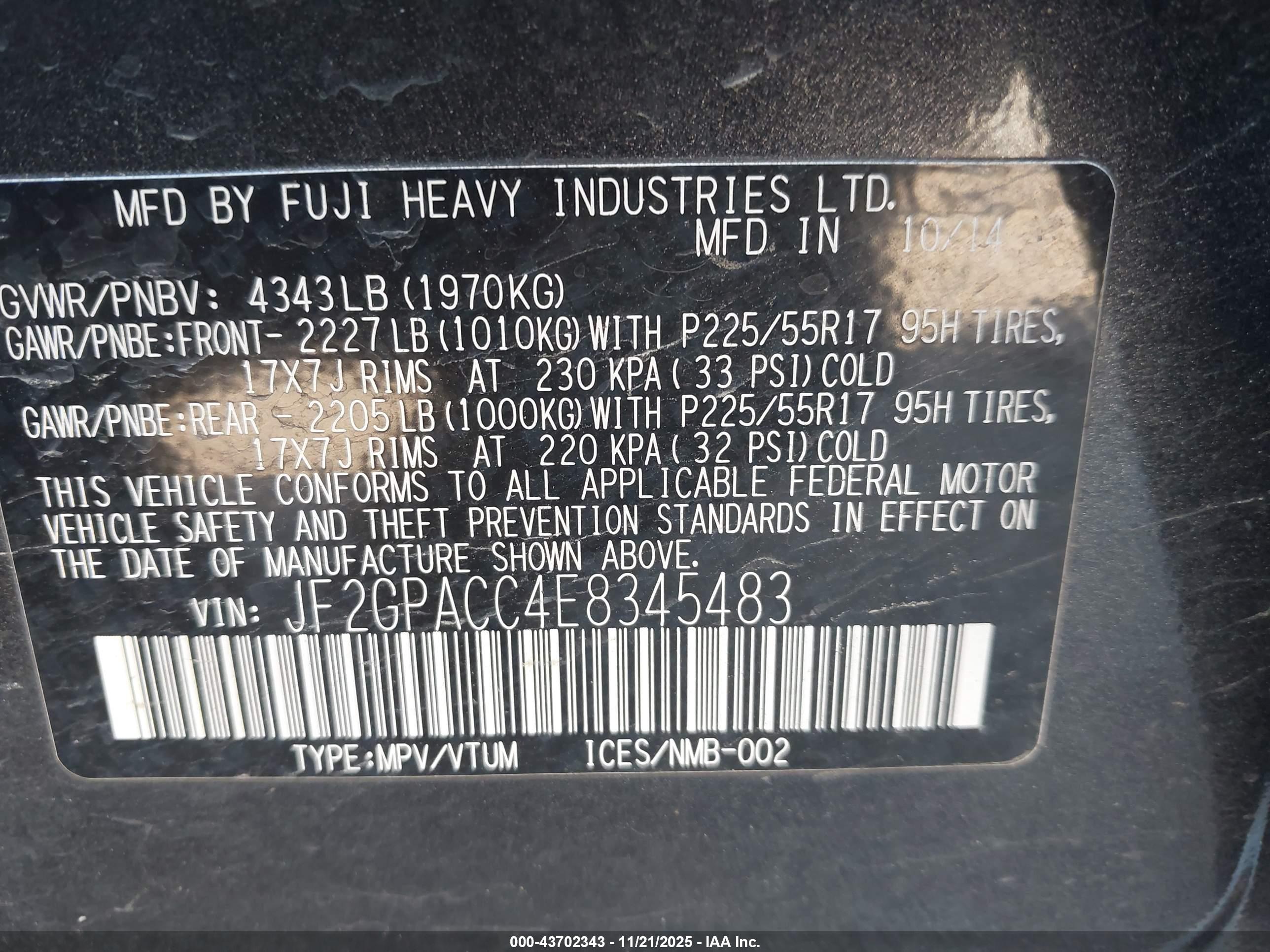 SUBARU XV image 9