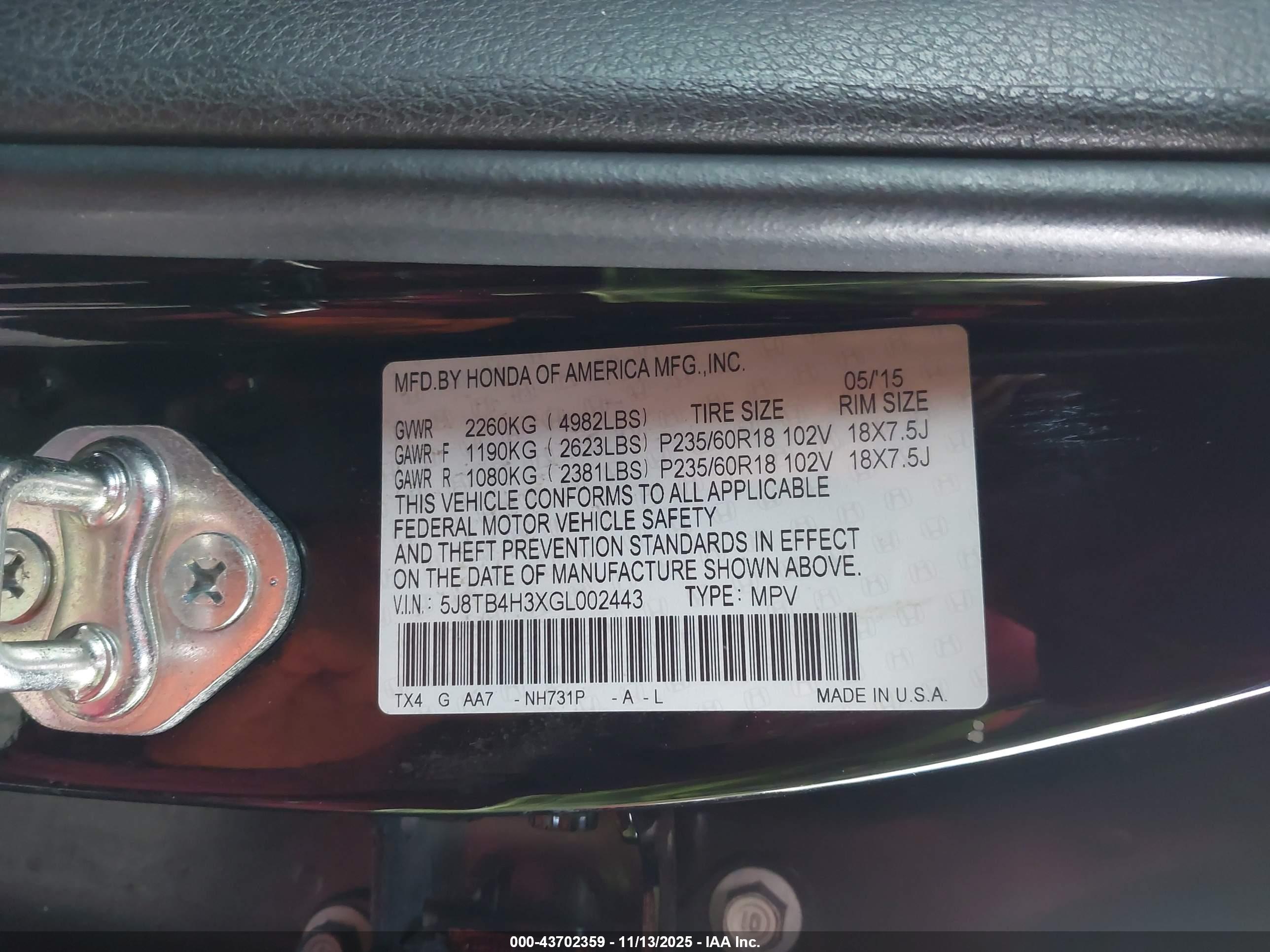 ACURA RDX image 9
