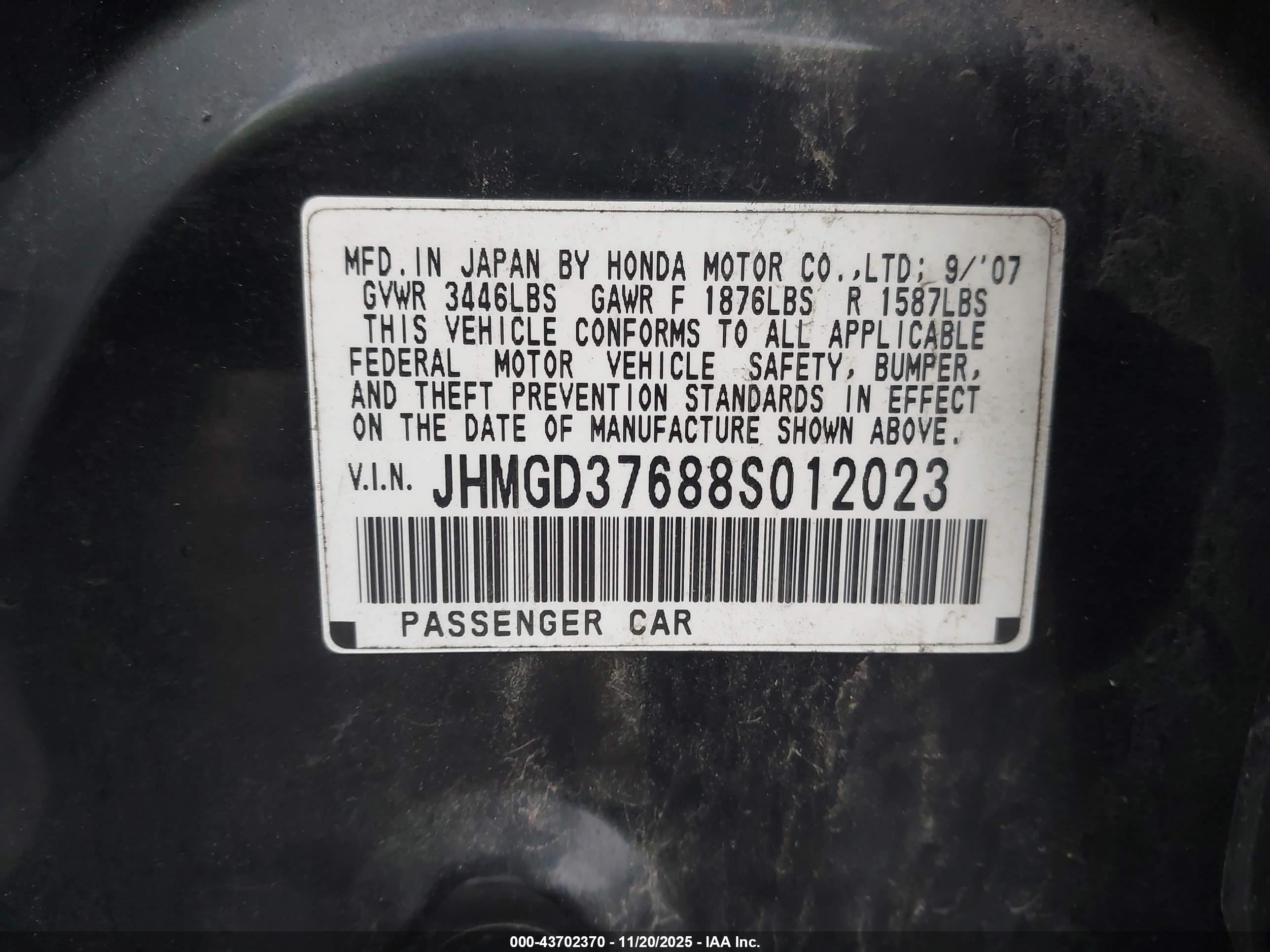 HONDA FIT image 9