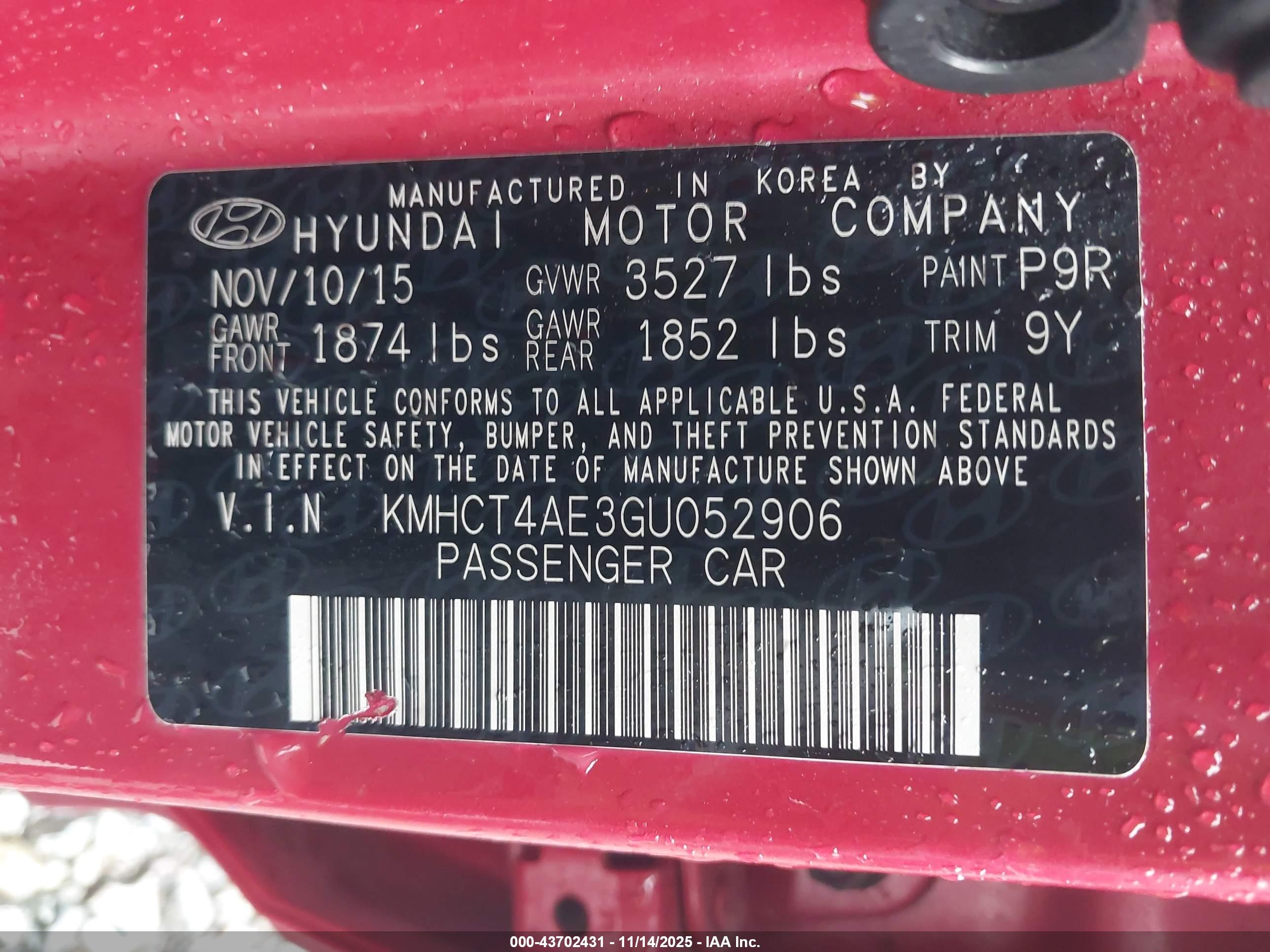 HYUNDAI ACCENT image 9