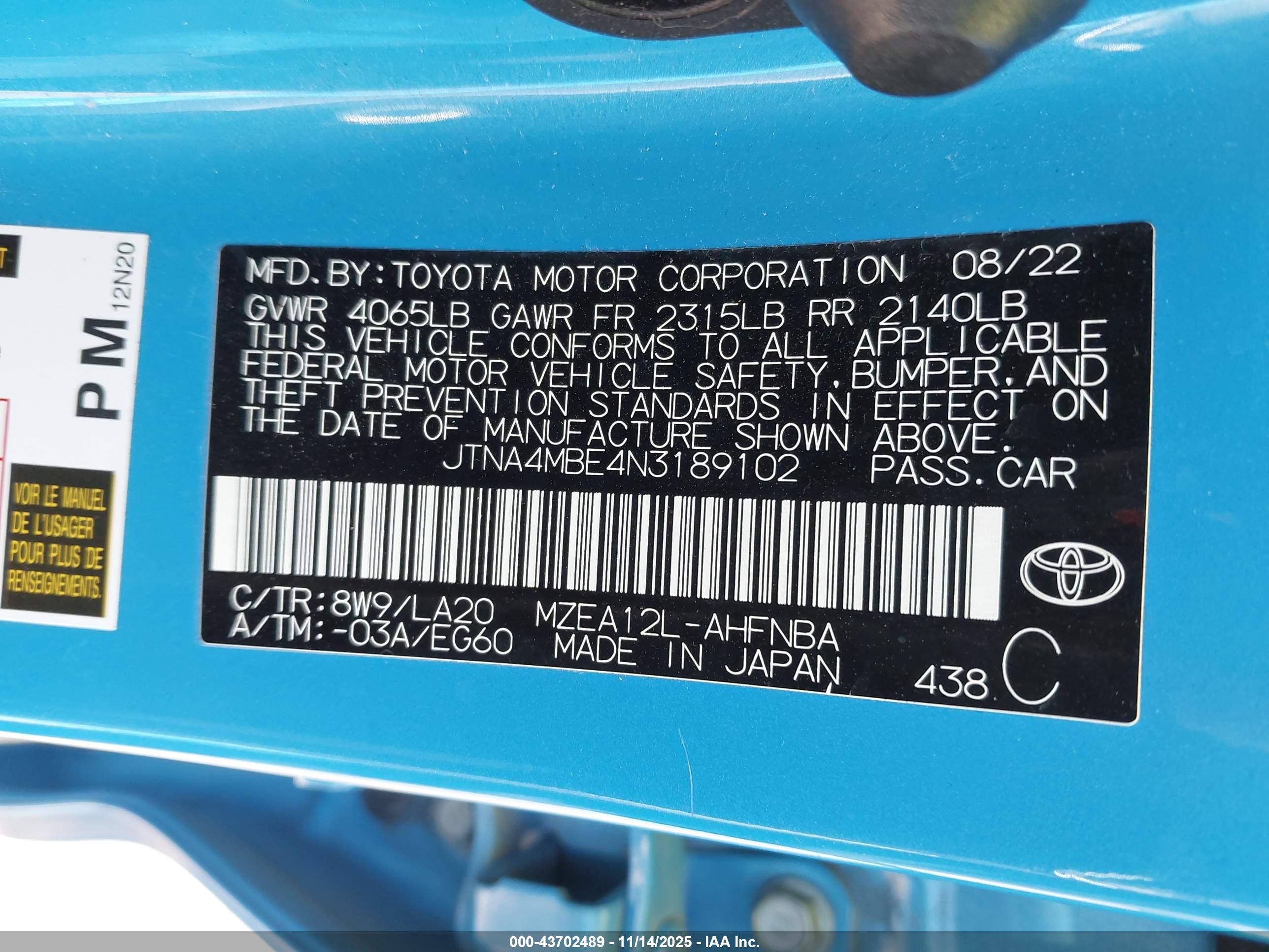 TOYOTA COROLLA image 9