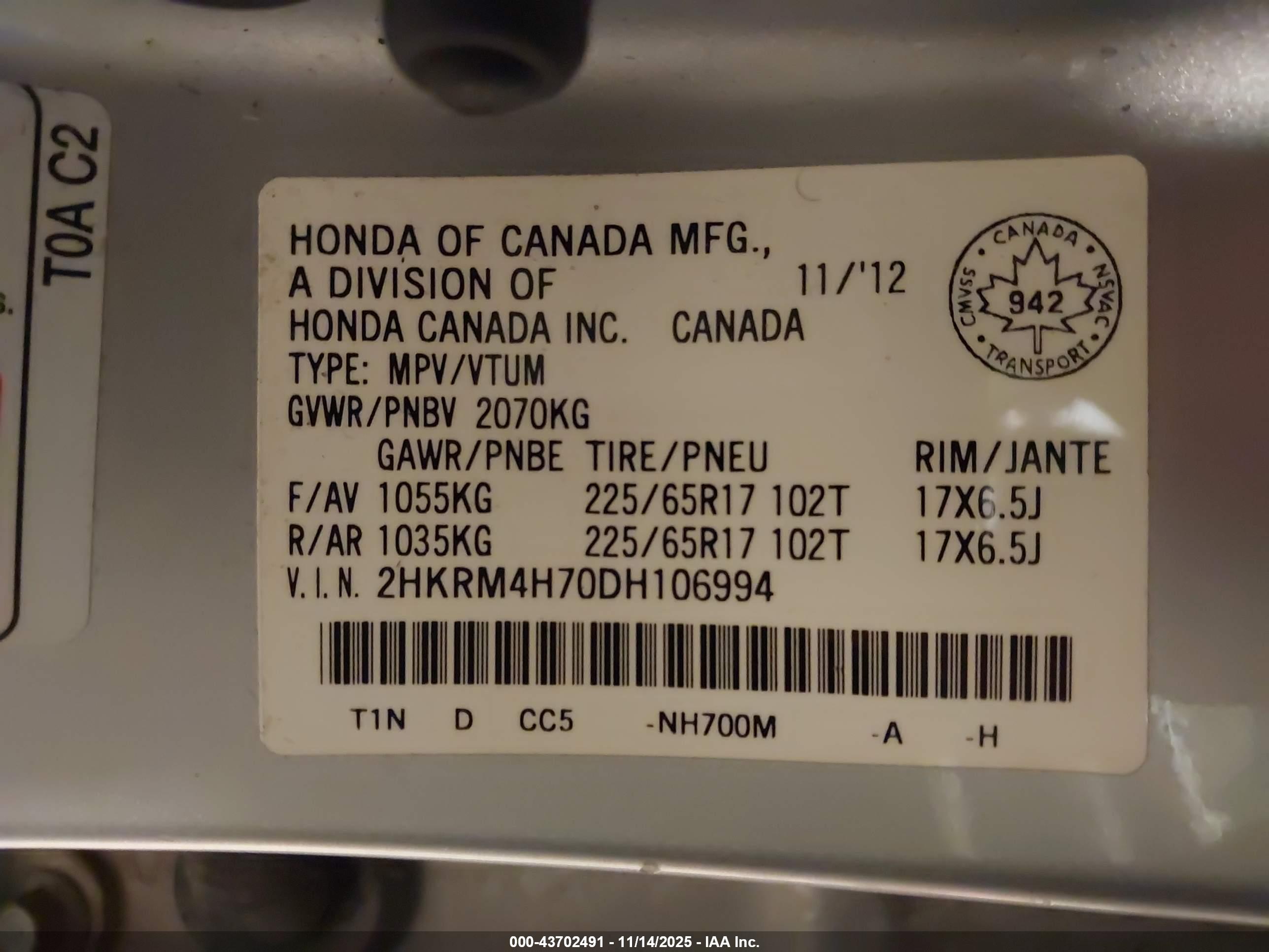 HONDA CR-V image 9