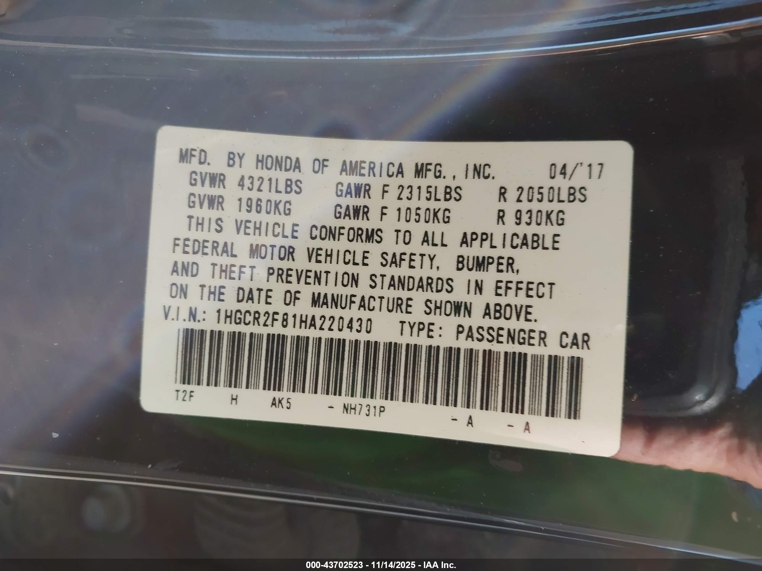 HONDA ACCORD image 9