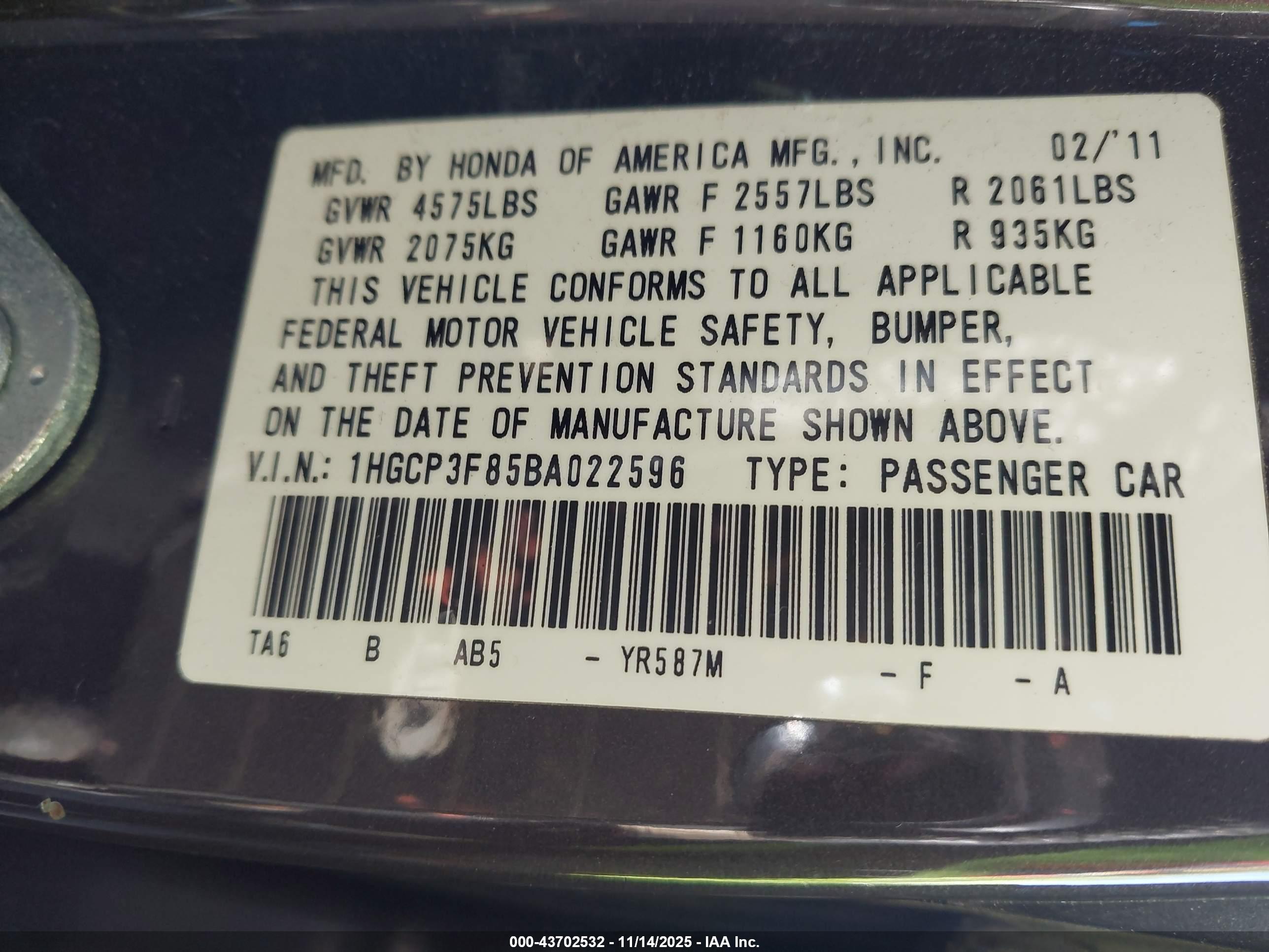 HONDA ACCORD image 9