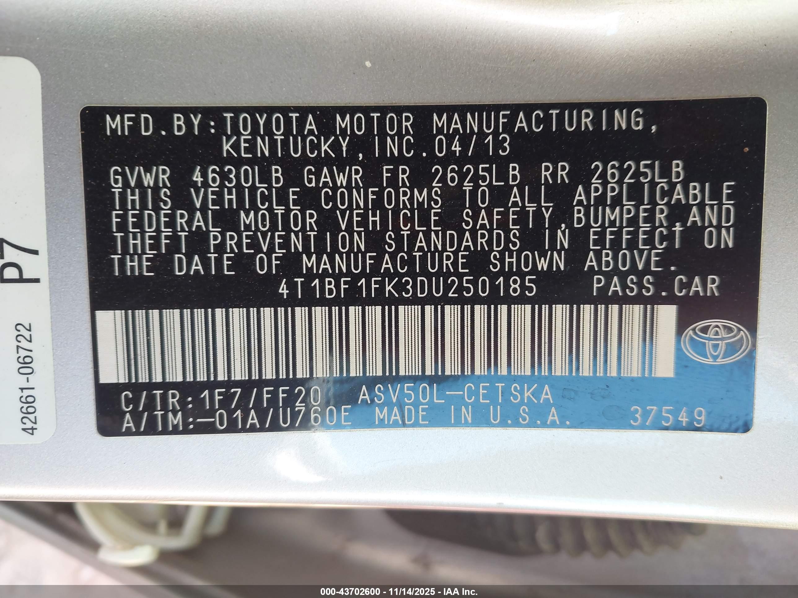 TOYOTA CAMRY image 9
