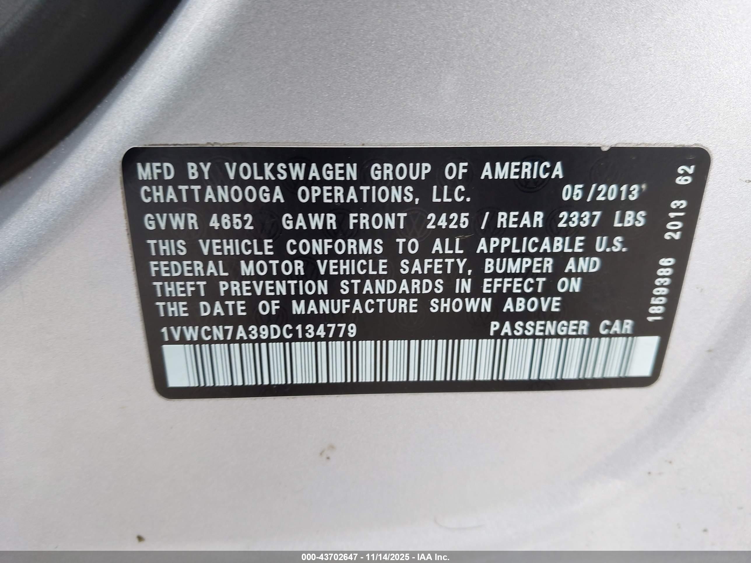 VOLKSWAGEN PASSAT image 9