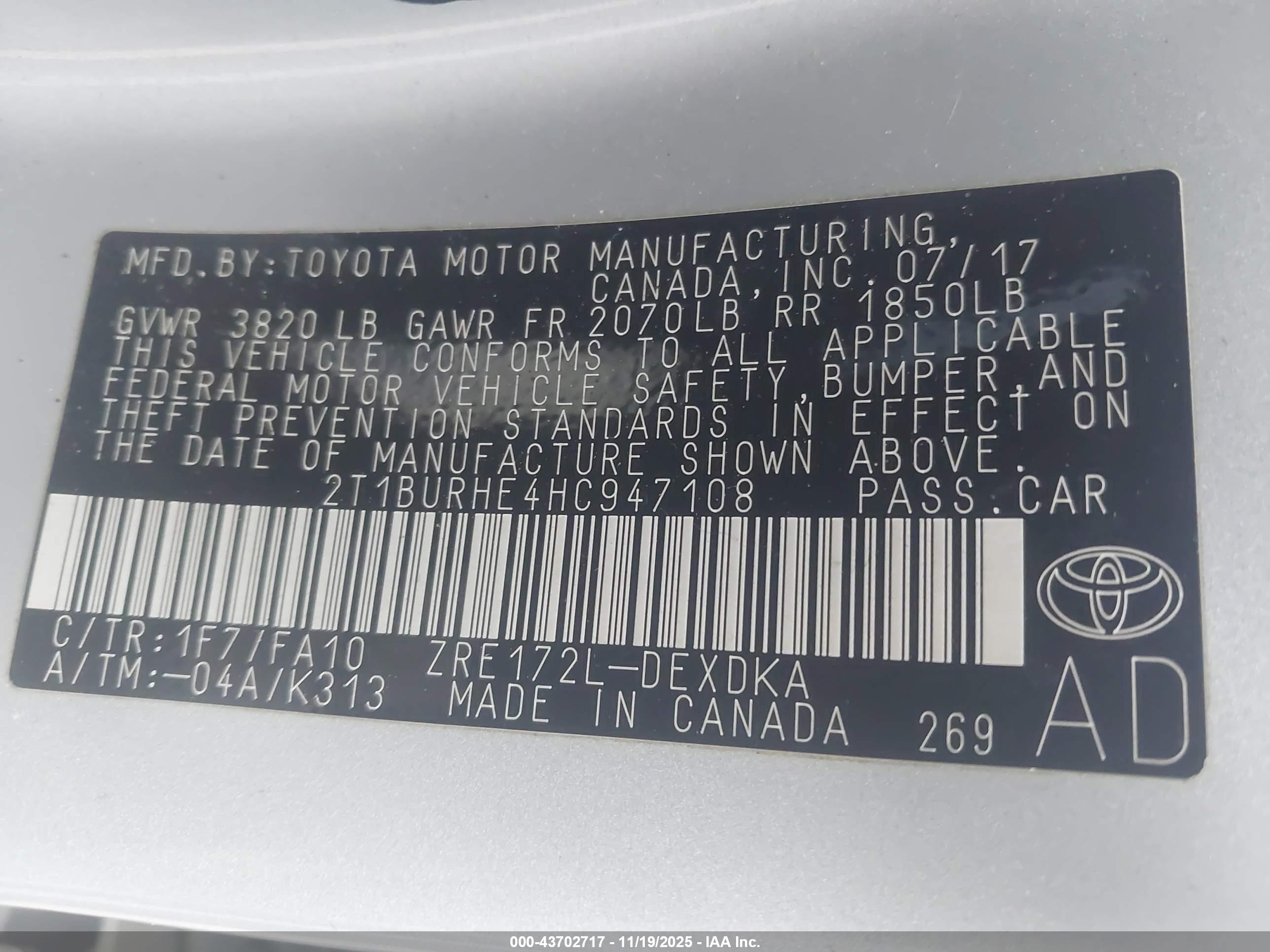 TOYOTA COROLLA image 9