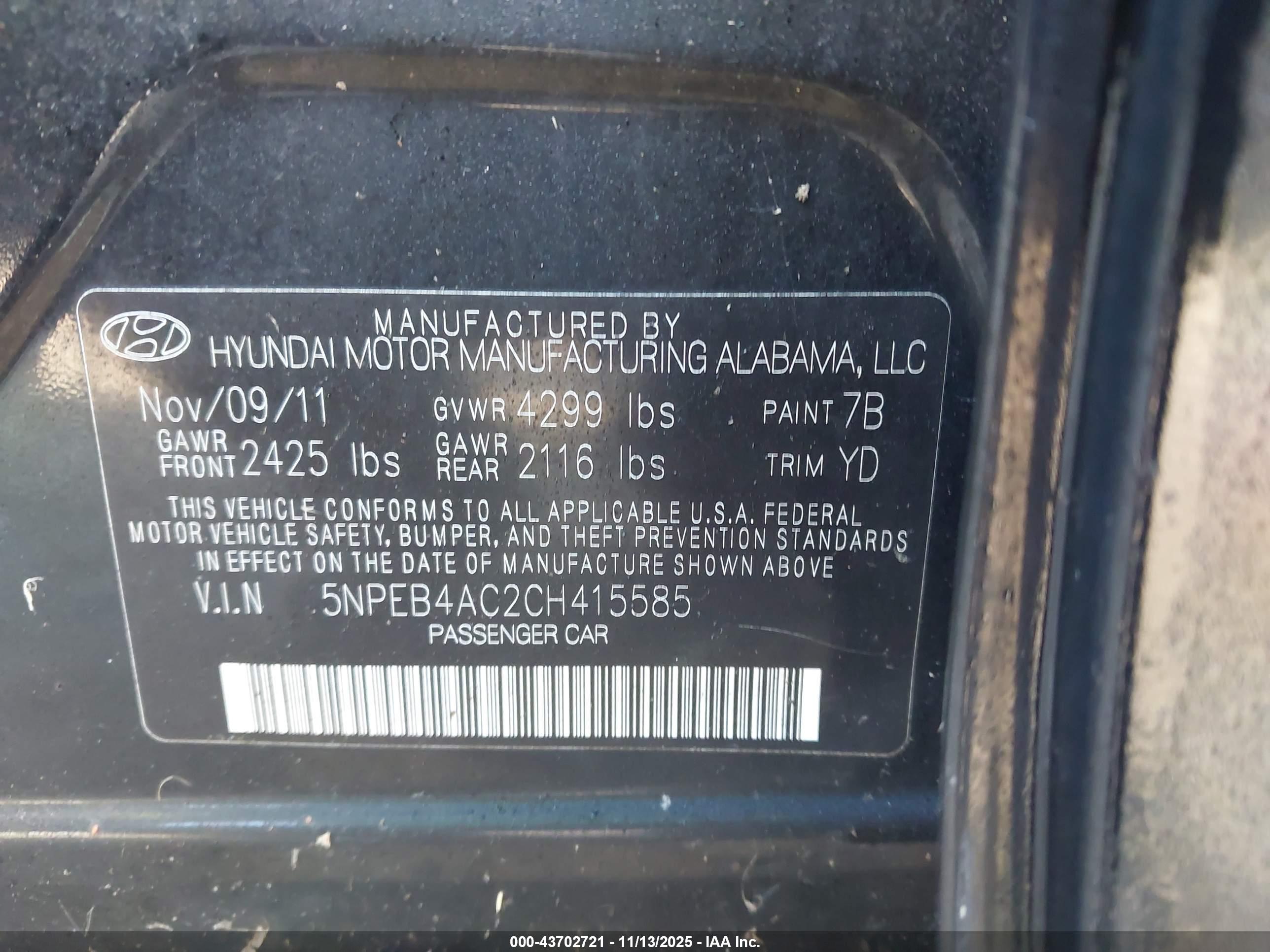 HYUNDAI SONATA image 9