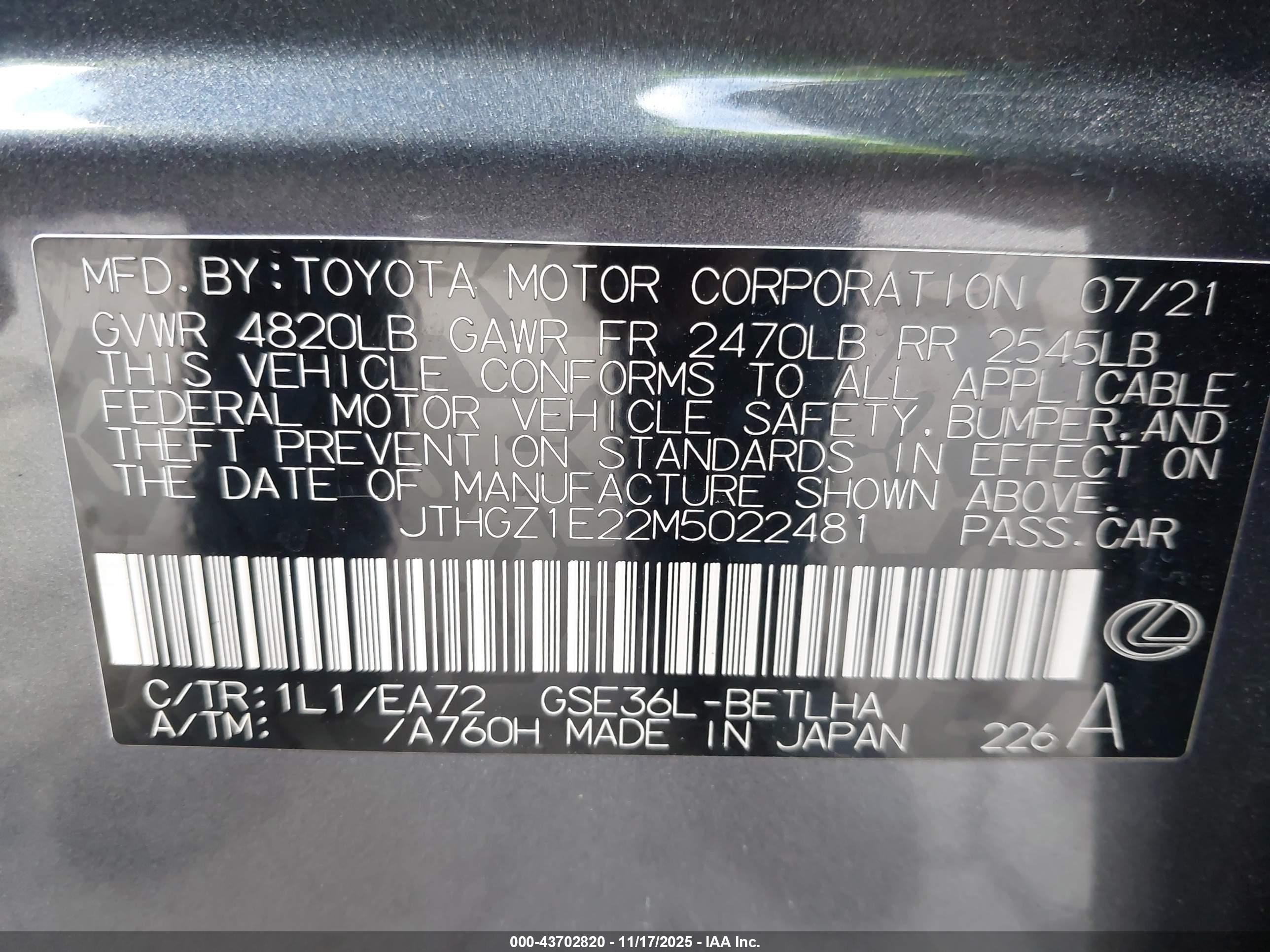 LEXUS IS image 9