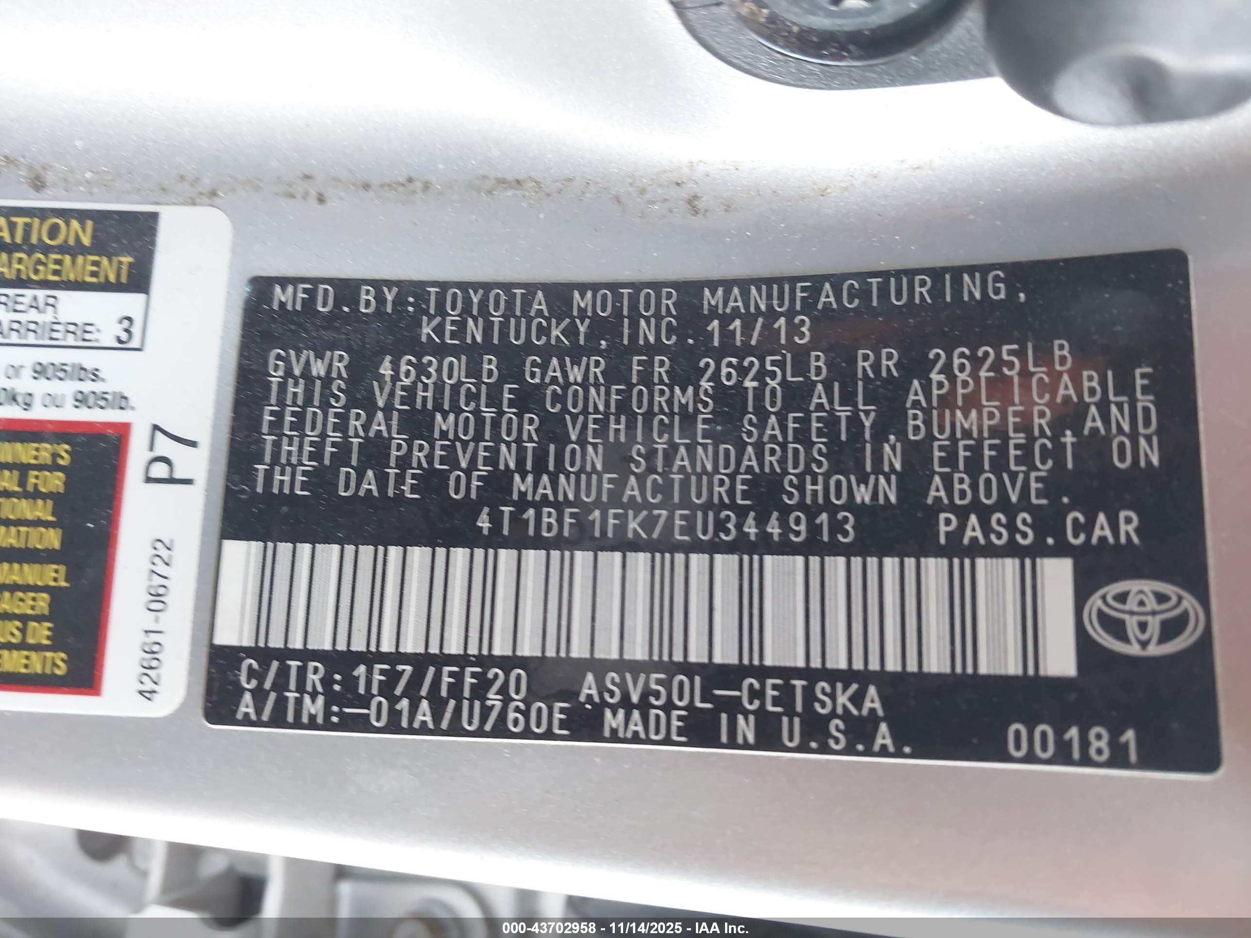TOYOTA CAMRY image 9