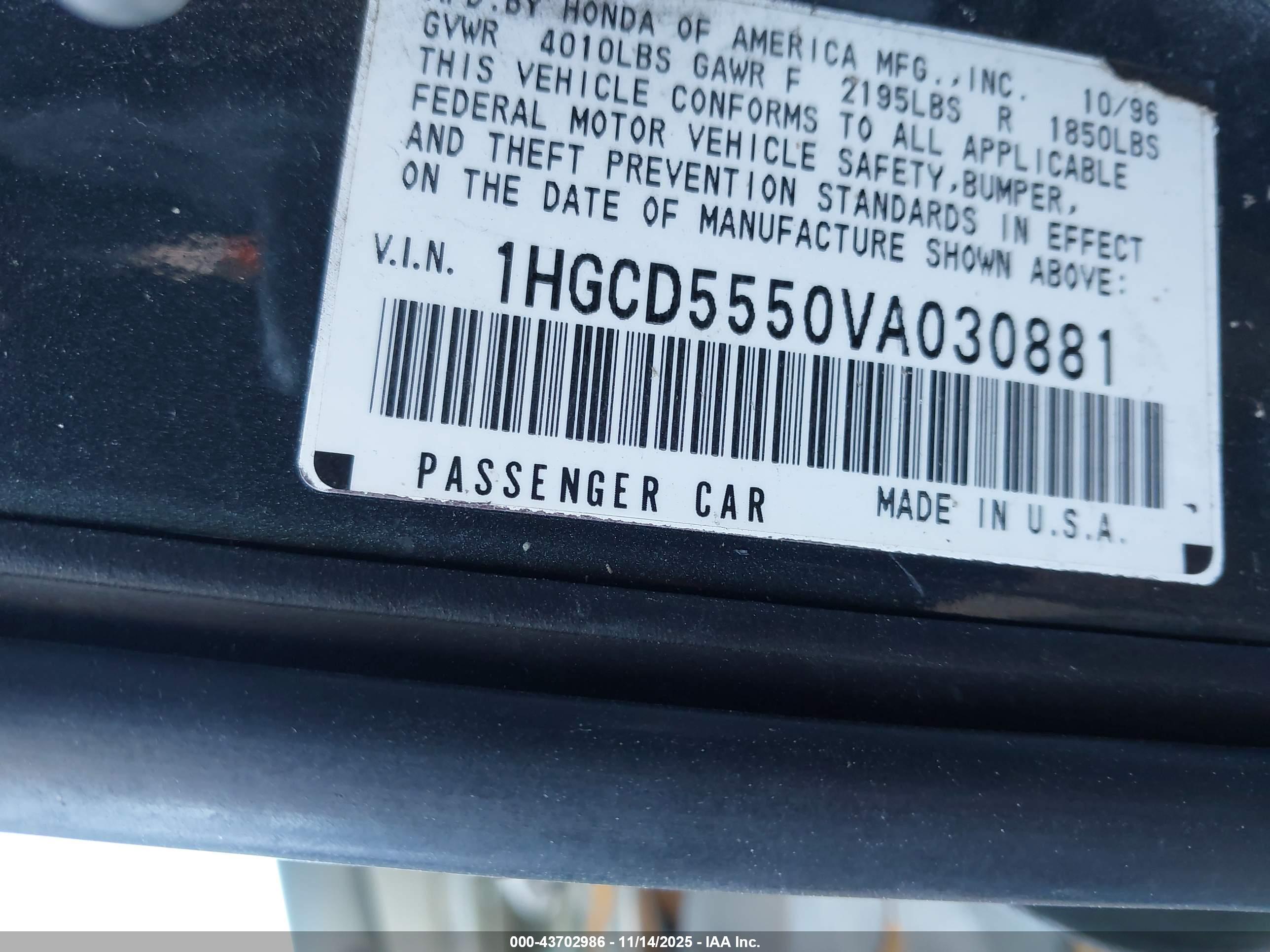 HONDA ACCORD image 9