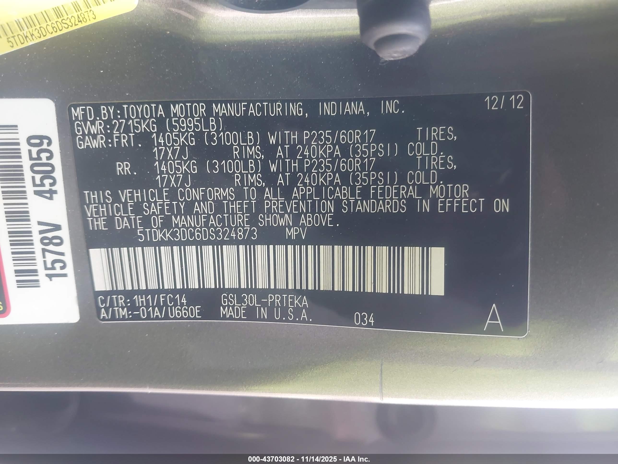 TOYOTA SIENNA image 9